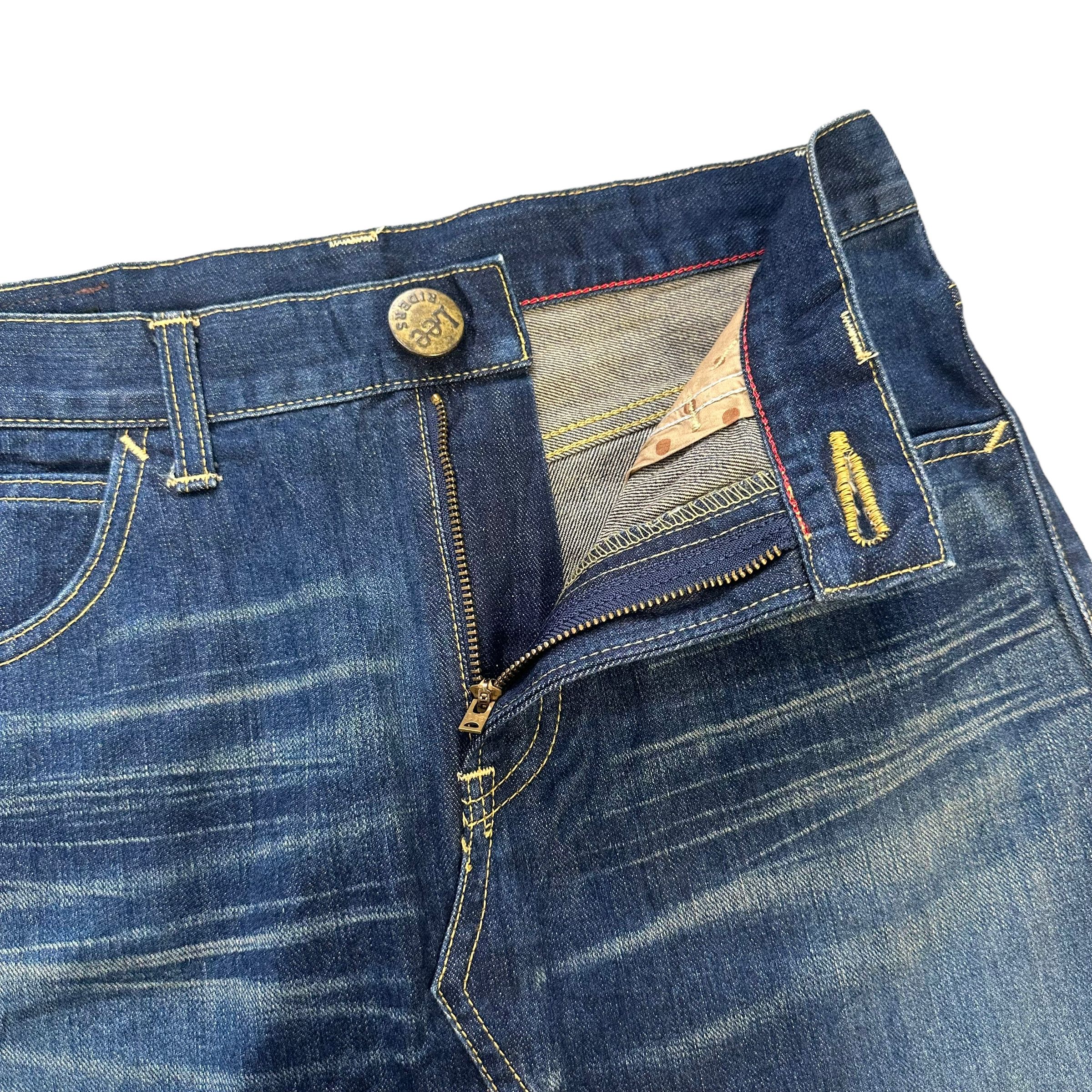 Japanese Brand LEE RIDERS X A.V.V DENIM MINI SKIRT #8653-019 Size 30" / US 8 / IT 44 - 4 Thumbnail