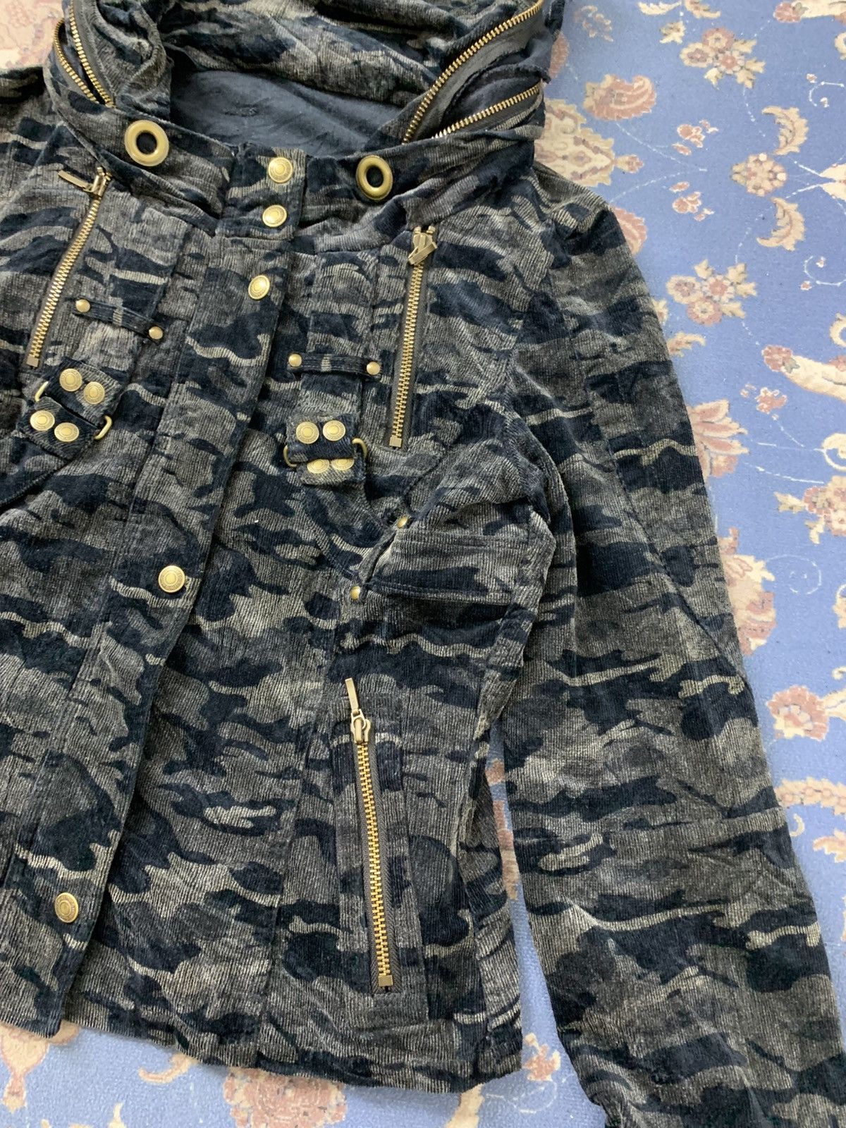 GOA Japanese Brand Fairy Bono Camo Corduroy Cropped Jacket Size US S / EU 44-46 / 1 - 5 Thumbnail