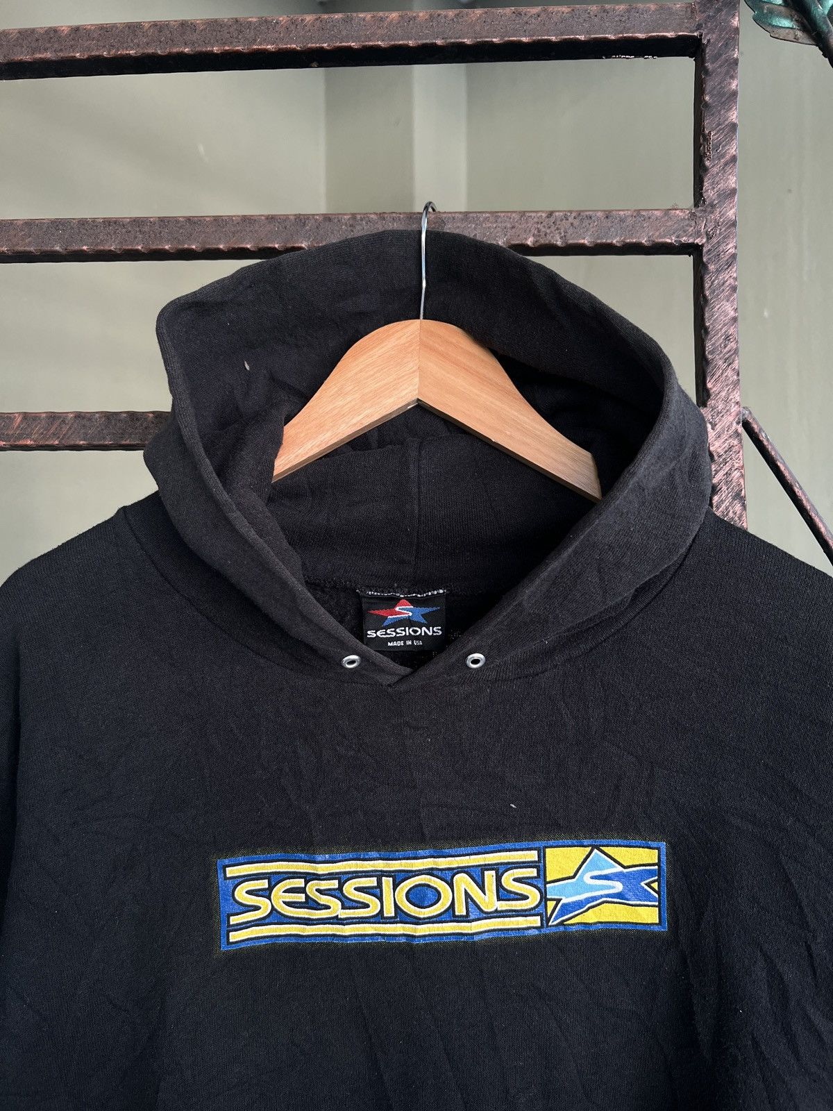 Sessions vintage sessions snowboarding hoodie pull over Size US XL / EU 56 / 4 - 3 Thumbnail
