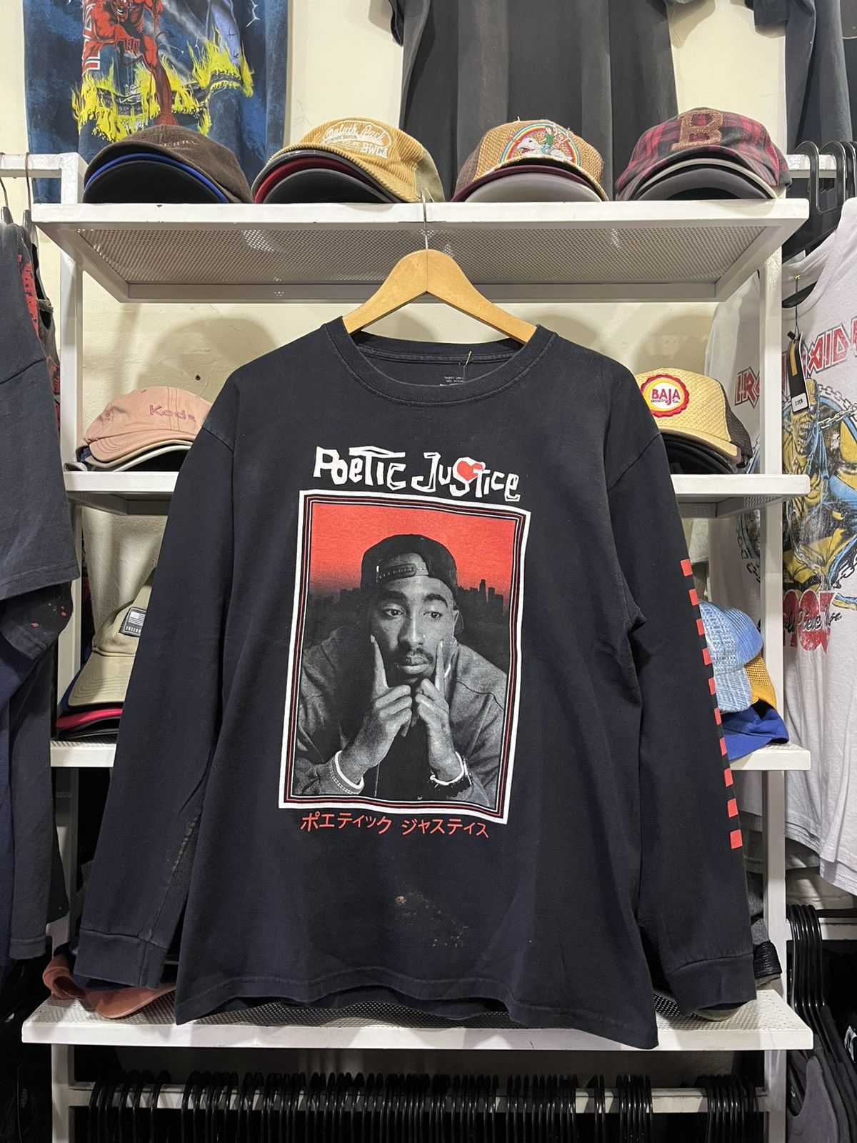 Band Tees Tupac Shakur Poetic Justice 2Pac Long Sleeve Tee Shirt Size US L / EU 52-54 / 3 - 1 Thumbnail