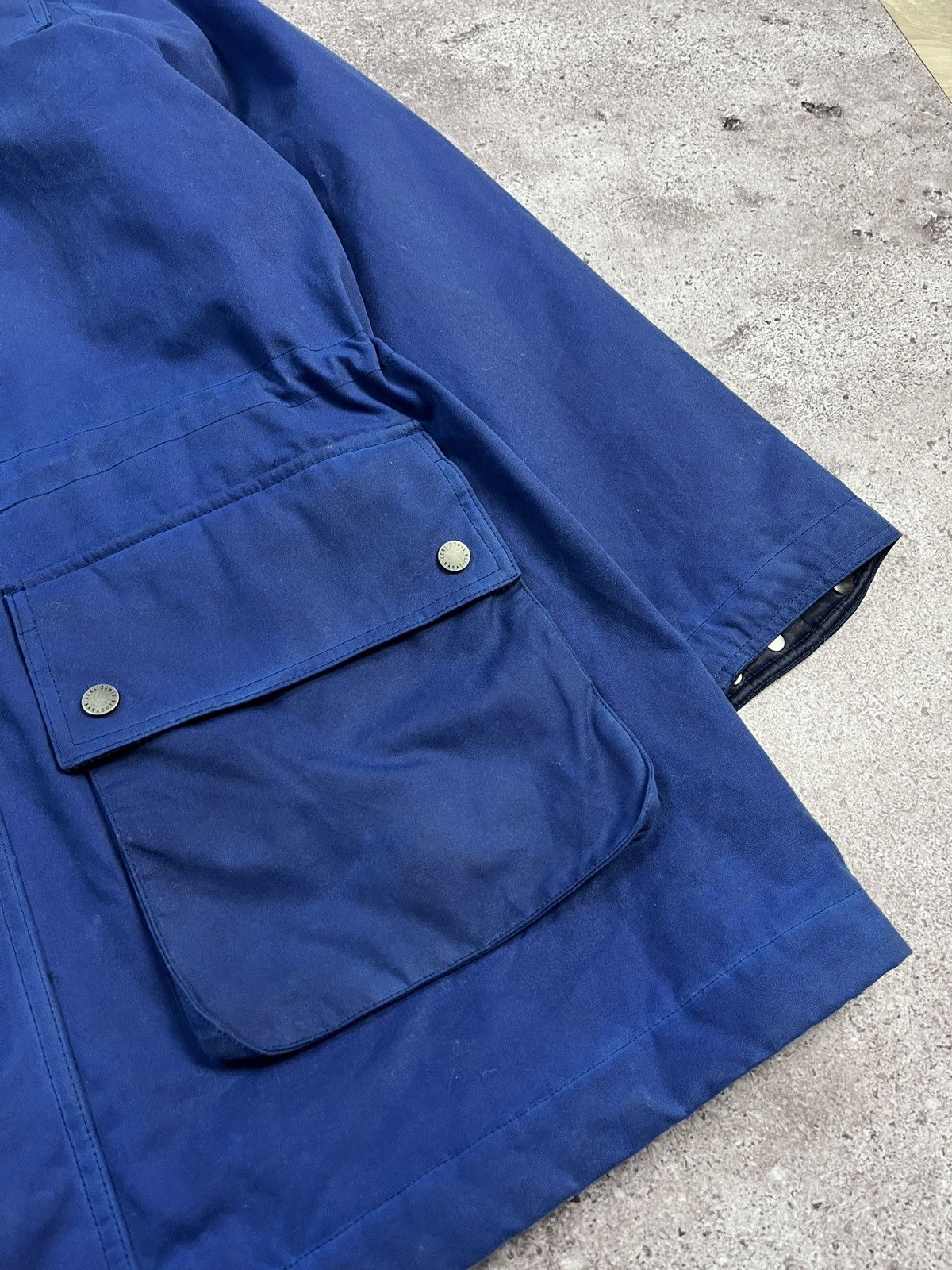 Baracuta Waxed Duffle Coat Deep Cobalt Size US L / EU 52-54 / 3 - 10 Thumbnail