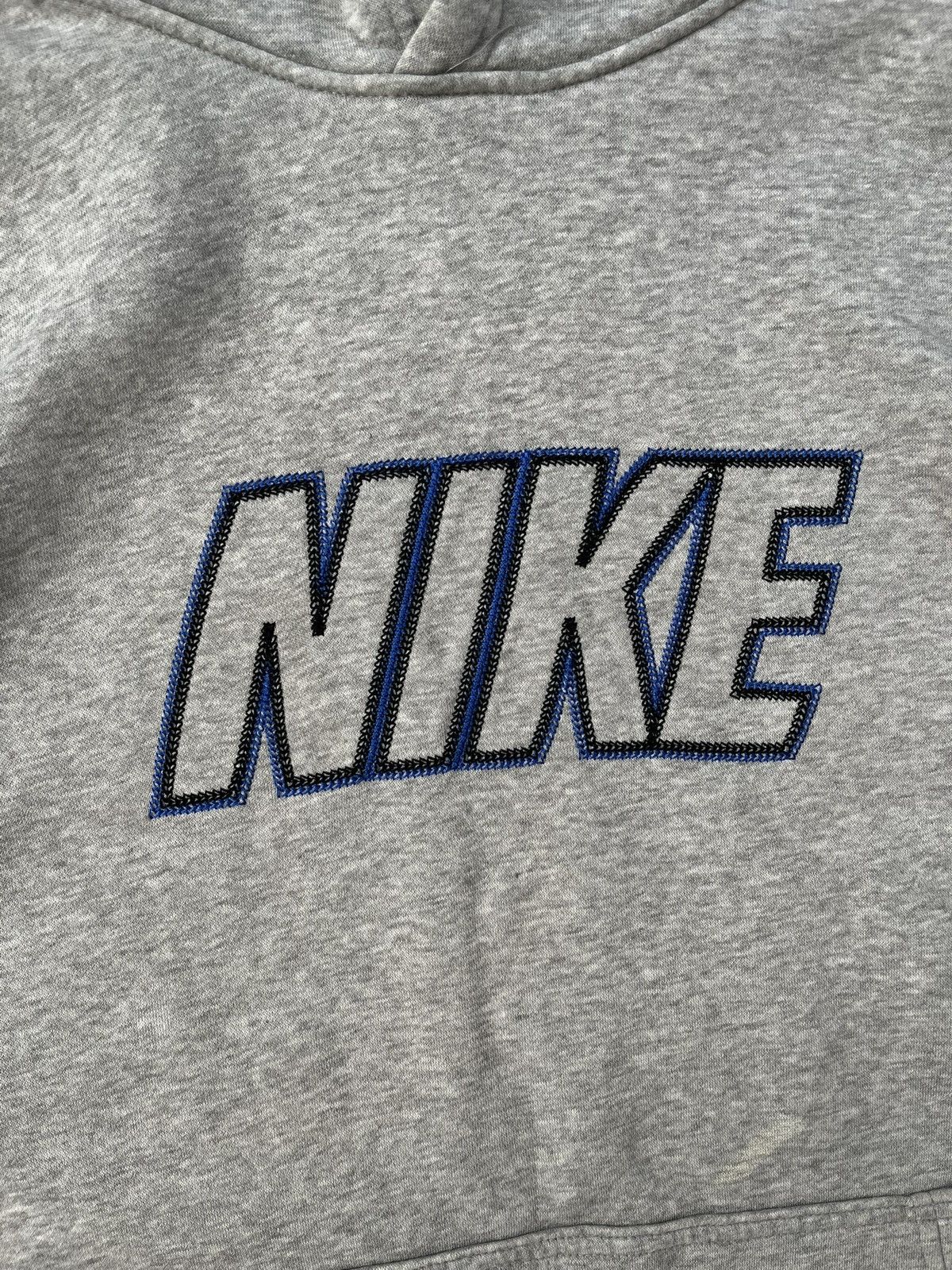 Nike × Vintage 00s Nike Spellout Embroidered Logo Vintage Y2K Hoodie Size US M / EU 48-50 / 2 - 2 Thumbnail