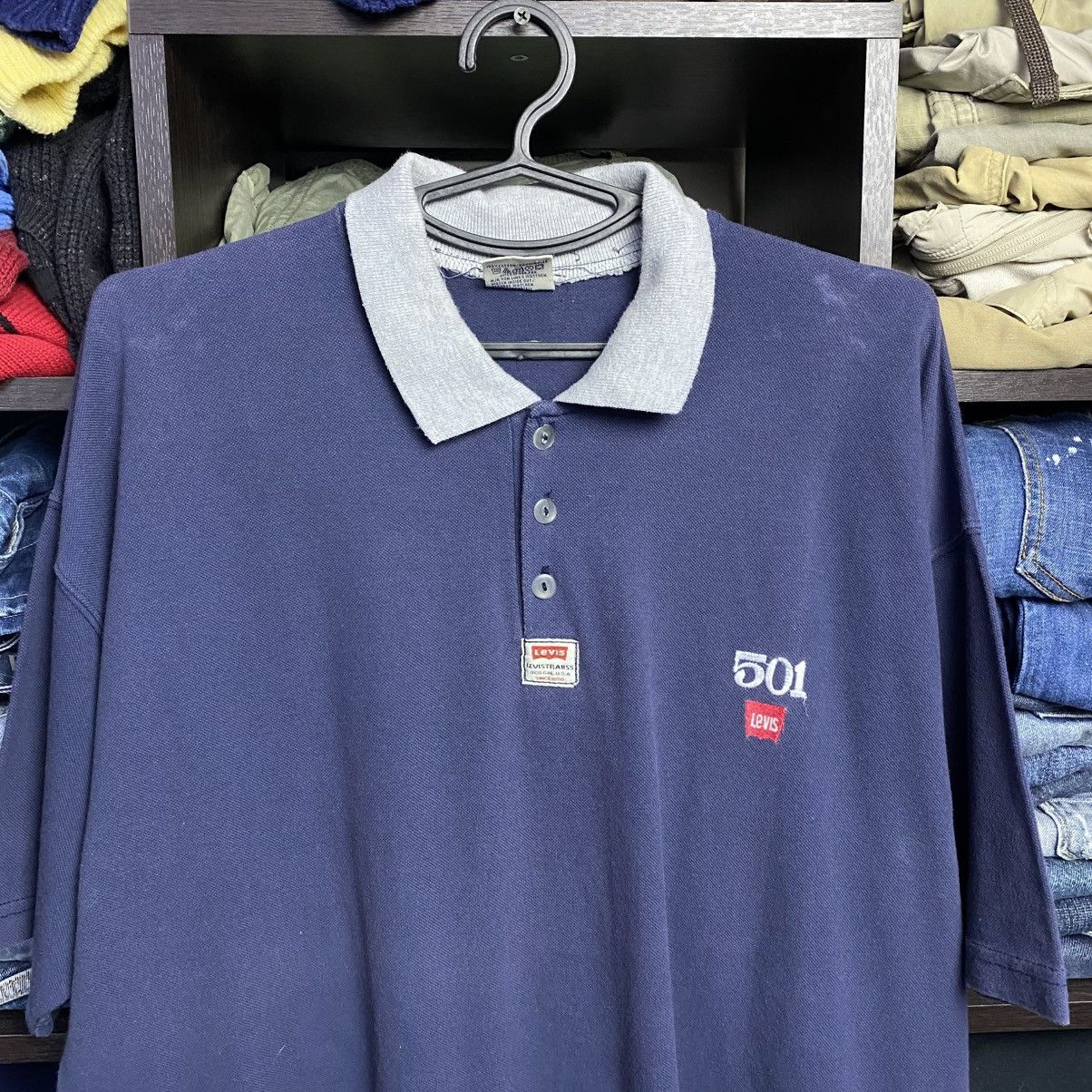 Levi's Vintage Clothing Vintage Levis 501 Made In USA streetwear 90’s polo size xxl Size US XXL / EU 58 / 5 - 2 Thumbnail