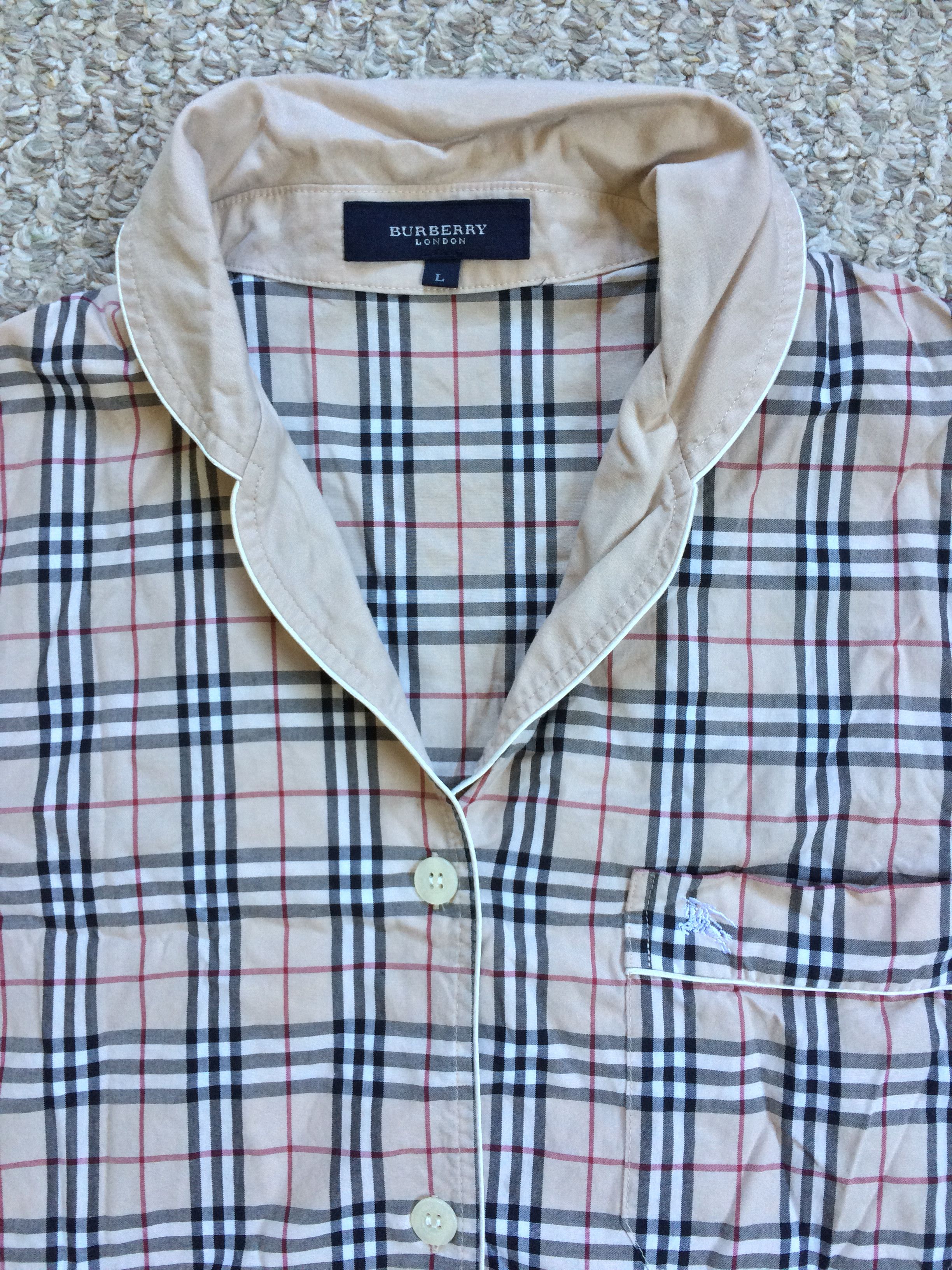 Burberry Burberry Nova Check Plaid Button Up Shirt Size L / US 10 / IT 46 - 2 Thumbnail