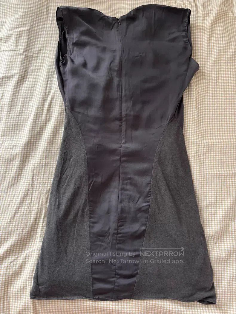Helmut Lang Helmut Lang size 0 Grey silk crossover design pieced fabric Size M / US 6-8 / IT 42-44 - 3 Thumbnail