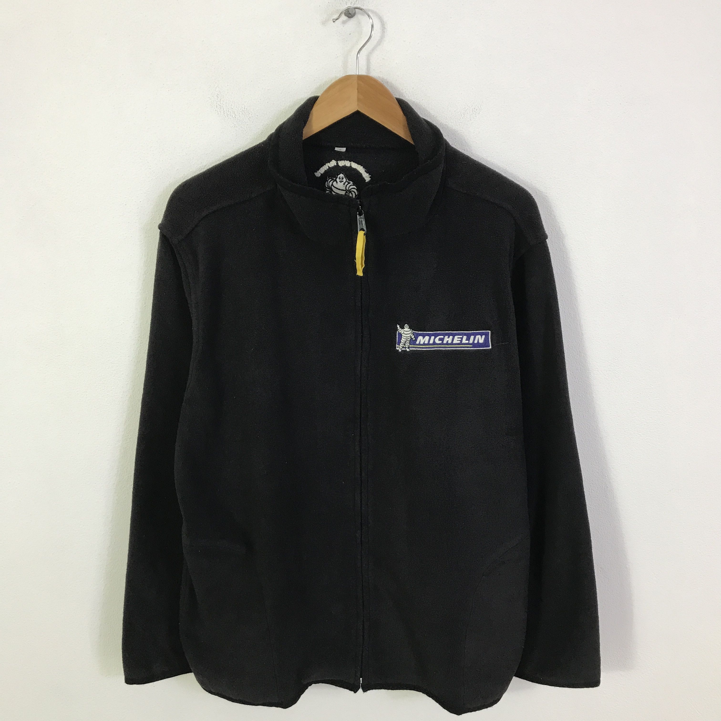 Japanese Brand Racing michelin fleece zipper jacket K105B21 Size US L / EU 52-54 / 3 - 1 Thumbnail