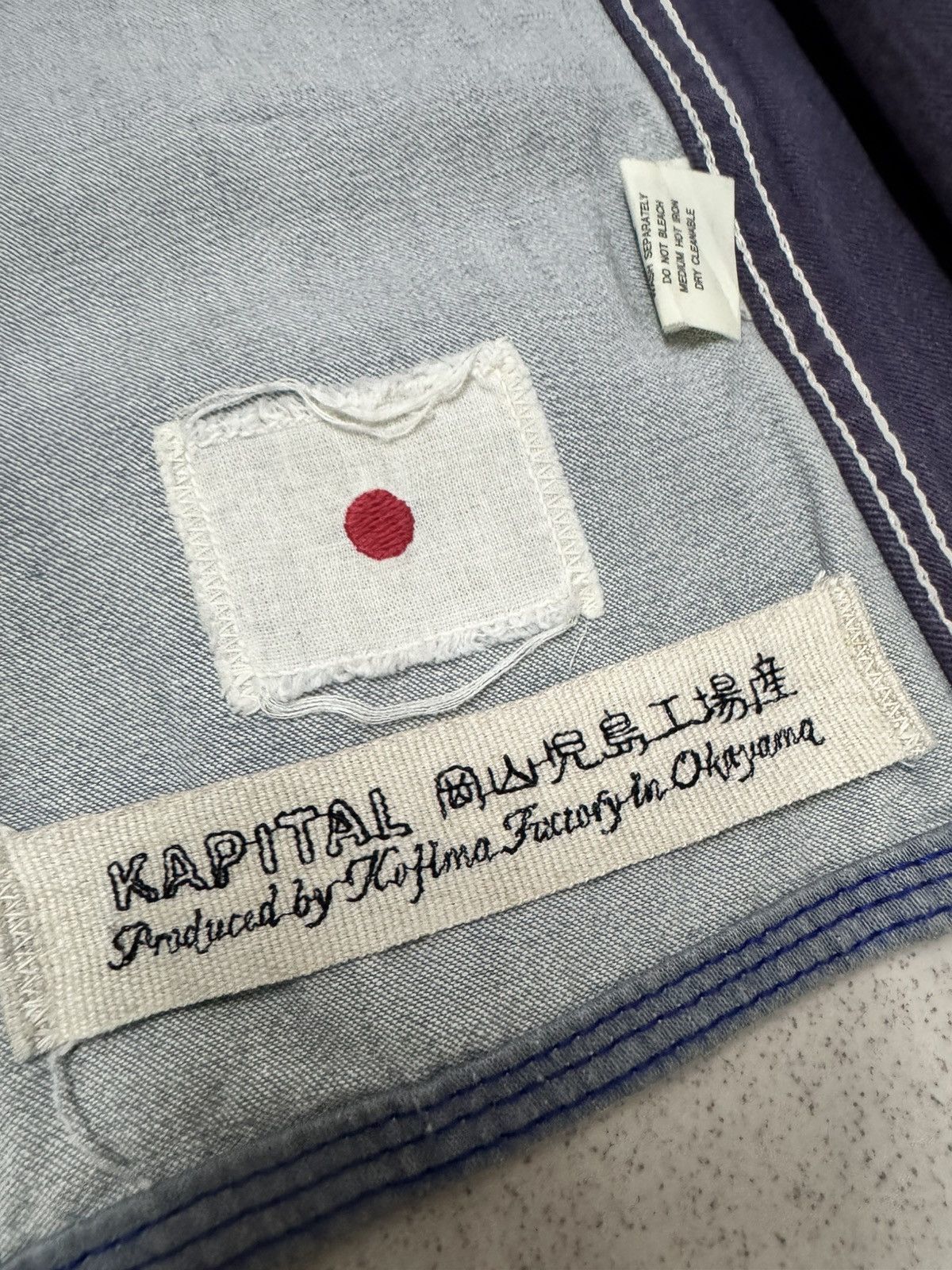 Kapital KAPITAL KIRO HIRATA DENIM DISTRESSED LOOK JACKET Size S / US 4 / IT 40 - 5 Thumbnail