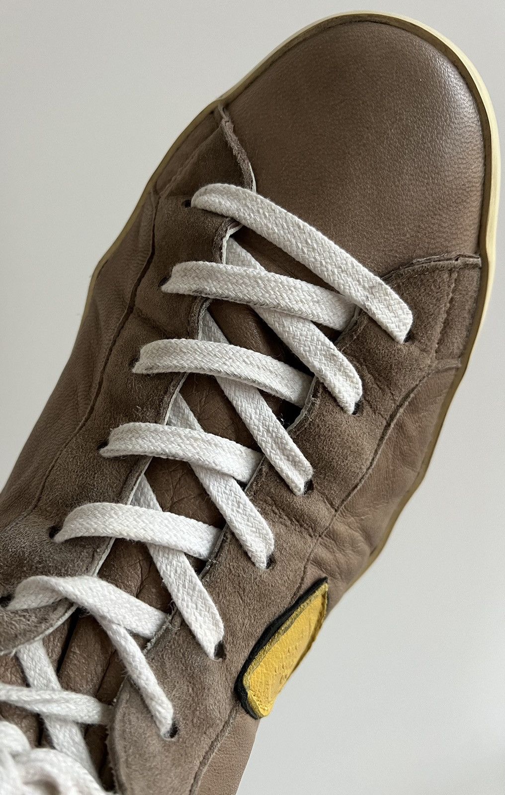 Philippe Model Philippe Model Brown Leather High Sneakers Size US 10 / EU 43 - 6 Thumbnail