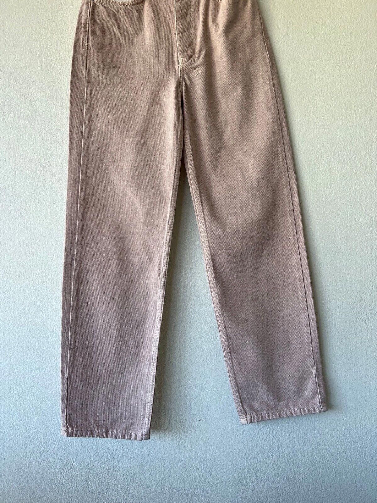 Ksubi new Ksubi womens denim high jean brooklyn pink 23 5 small xs Size 23" - 3 Thumbnail