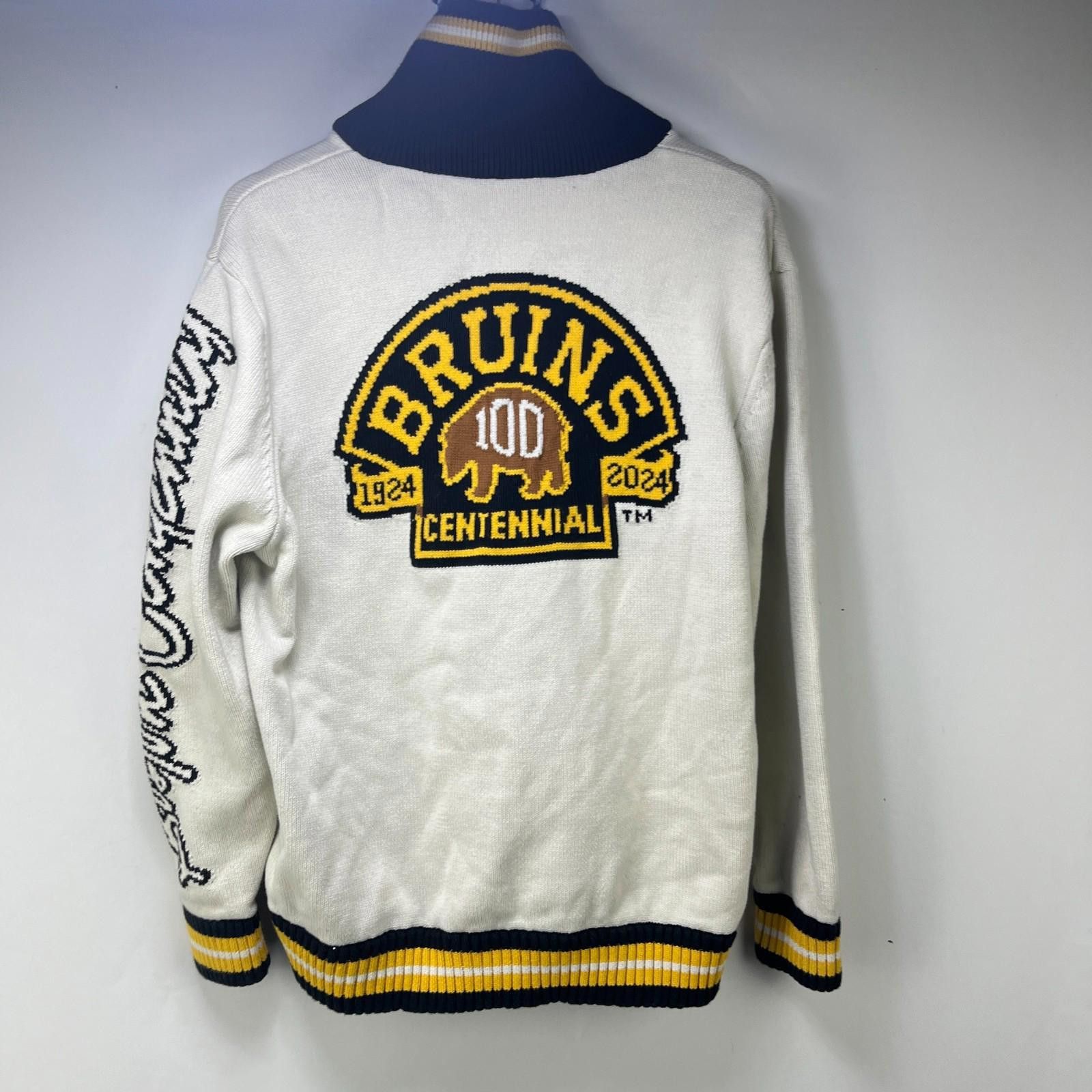 Other Boston Bruins Wild Collective Knit Cardigan Sweater Large Size ONE SIZE - 1 Thumbnail