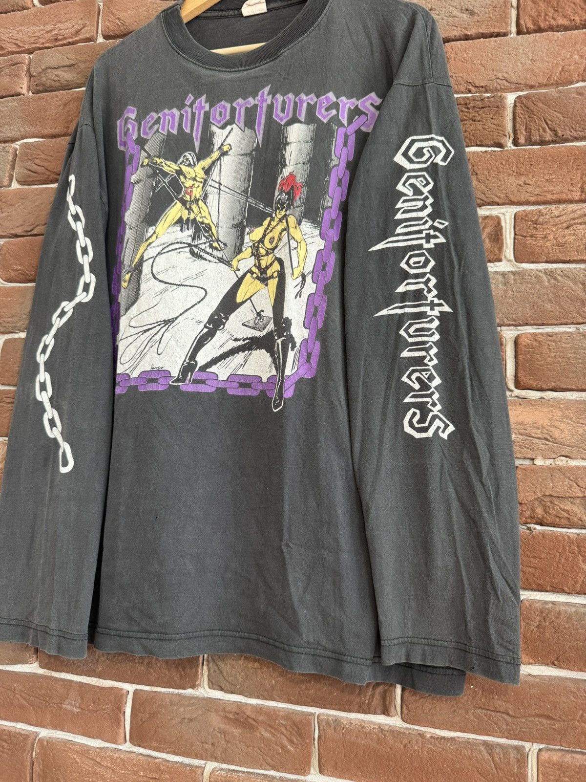 Band Tees Genitorturers Vintage 90s Metal Rock Band Tee Grail Rare Size US XL / EU 56 / 4 - 5 Thumbnail