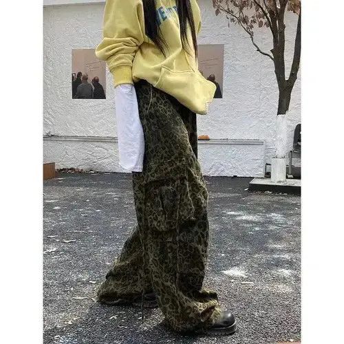 Japanese Brand × Vintage Retro leopard print paratrooper multi-pocket cargo trousers Size US 30 / EU 46 - 4 Thumbnail