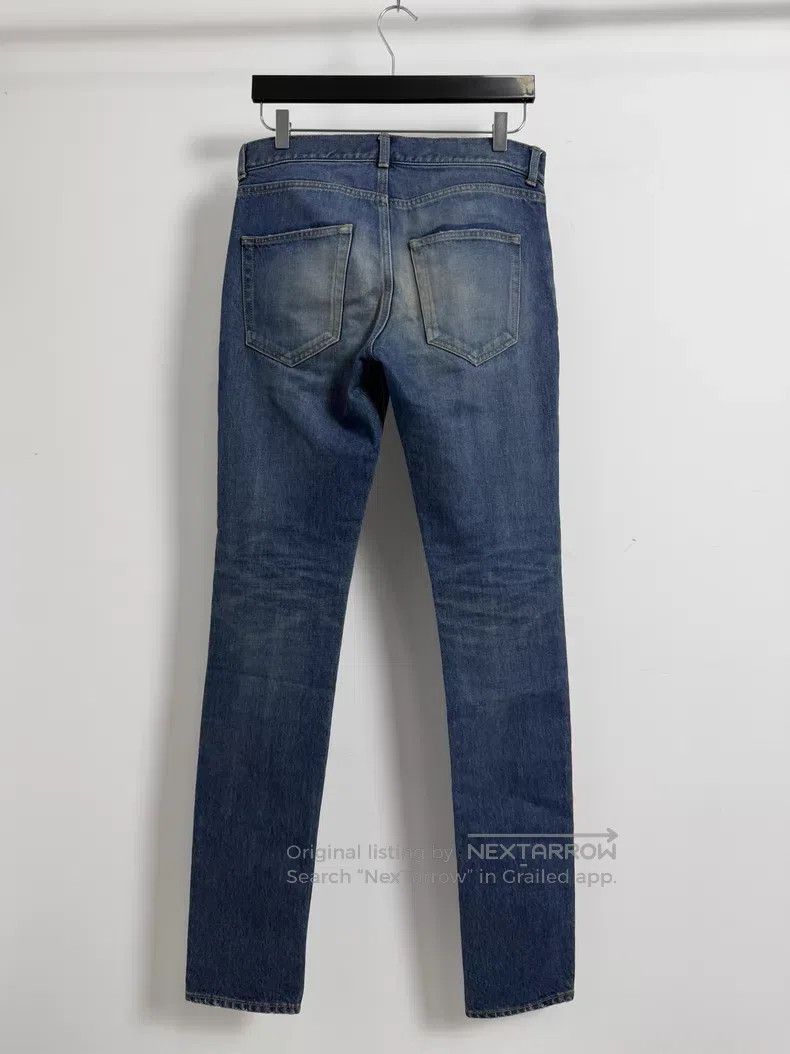 Saint Laurent Paris Saint Laurent Paris Cat Whisker Washed Blue Denim Pants i Size US 28 / EU 44 - 2 Thumbnail
