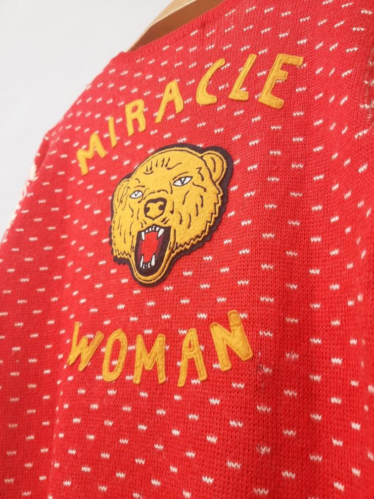 Japanese Brand Vintage Japan Made Souvenir TigerMiracle Woman Sweater, 90’s Size S / US 4 / IT 40 - 4 Thumbnail