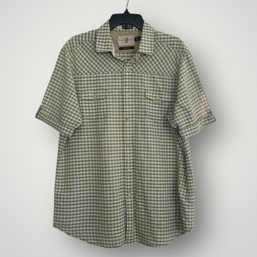 Black Brown 1826 Black Brown 1826 Men's Linen Blend Short Sleeve Shirt XL Size US XL / EU 56 / 4 - 1 Thumbnail