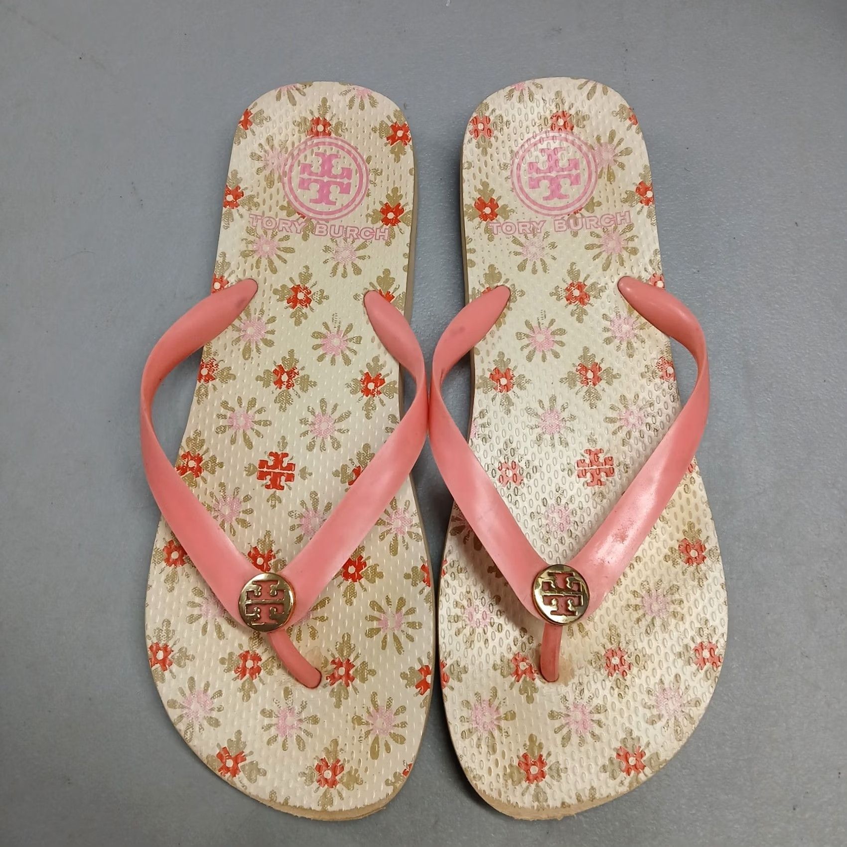 Tory Burch Tory Burch Sandals Womens US 10 Multi Floral Summer Comfort Slip On Flip Flop Size US 10 / IT 40 - 5 Thumbnail