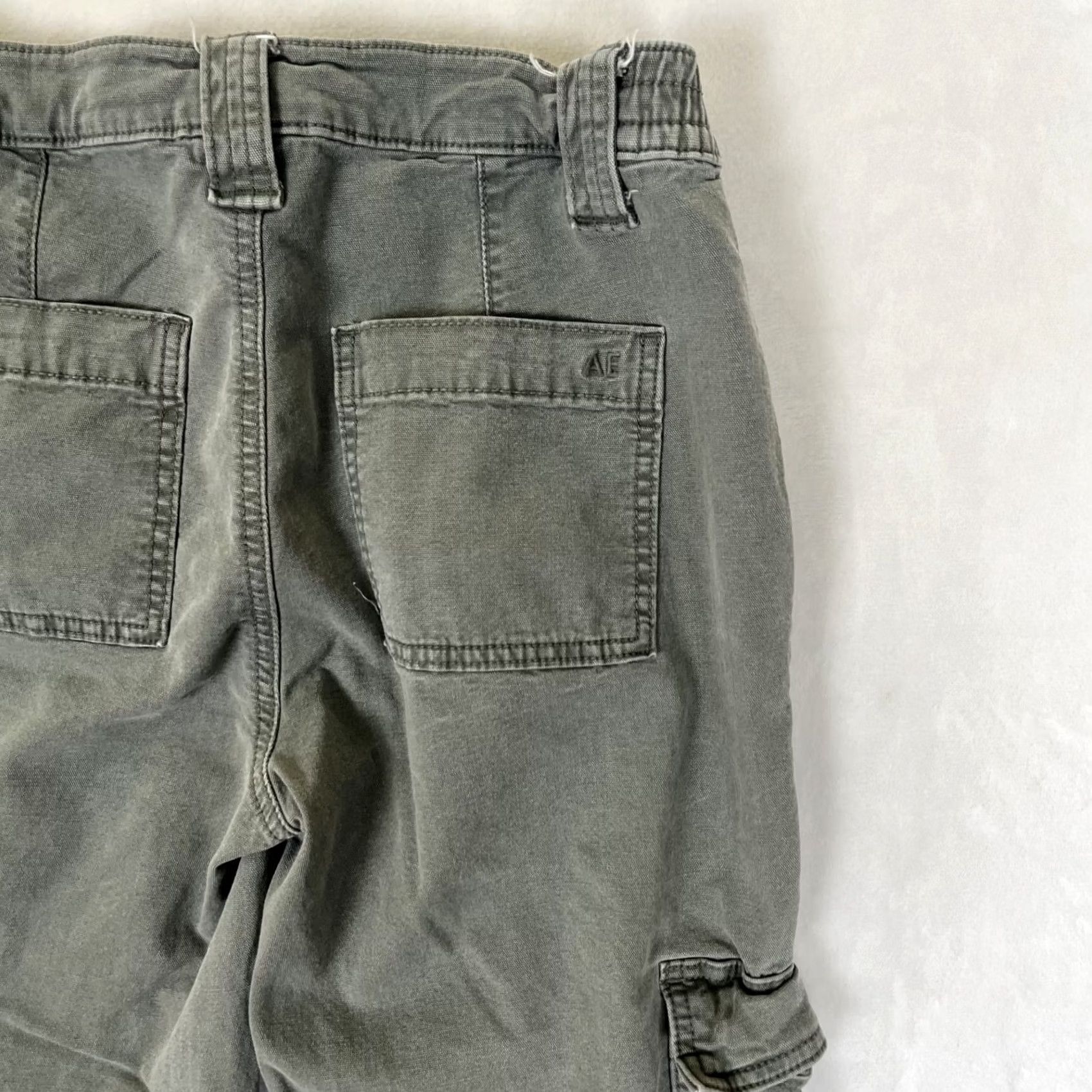 American Eagle Outfitters American Eagle Outfitters Cargo Pants Womens 00 Green Straight Leg Stretch Size 24" / US 00 / IT 34 - 7 Thumbnail
