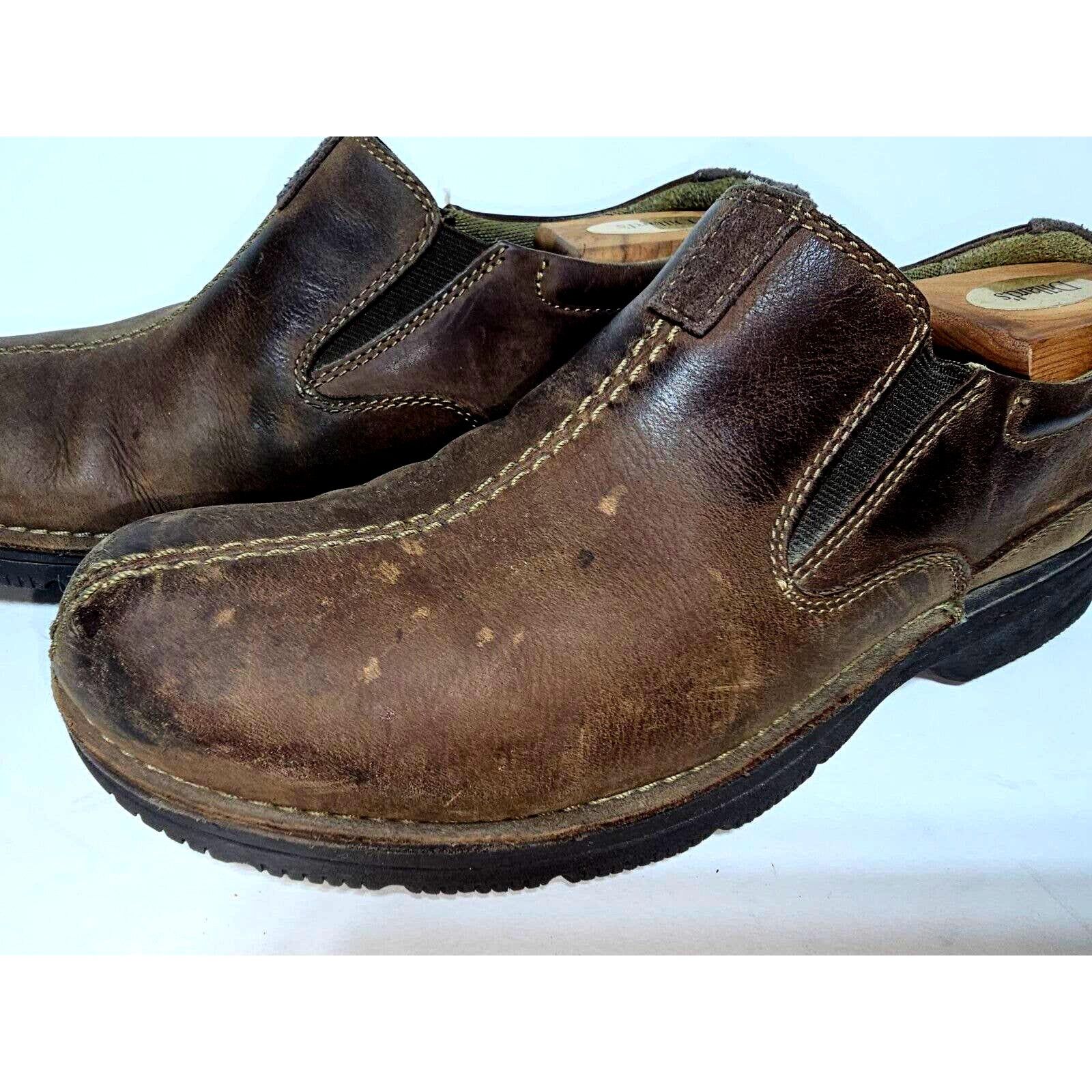 Clarks Clarks Brown Leather Slip on Loafers Mens Size 9M Comfort Size US 8 / EU 41 - 3 Thumbnail