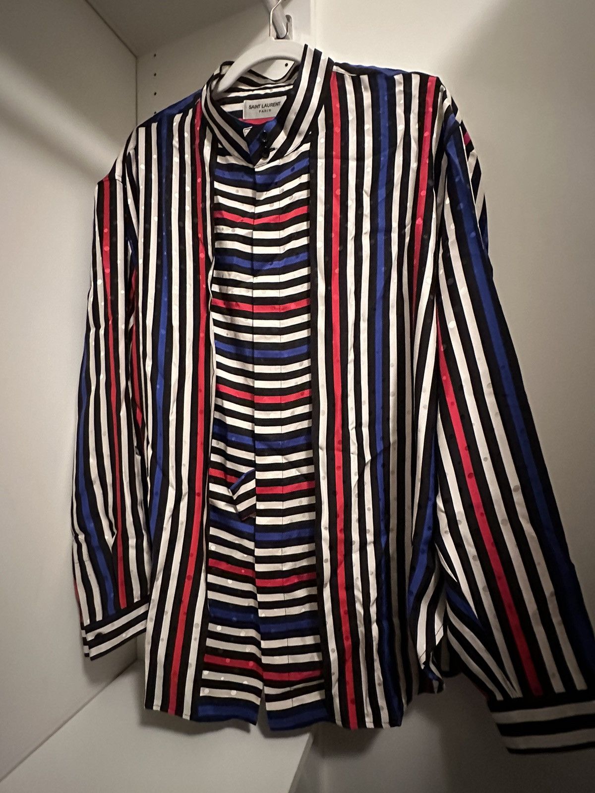 Saint Laurent Paris Saint Laurent Multicolor Silk Shirt A/W 21 Size US L / EU 52-54 / 3 - 1 Thumbnail
