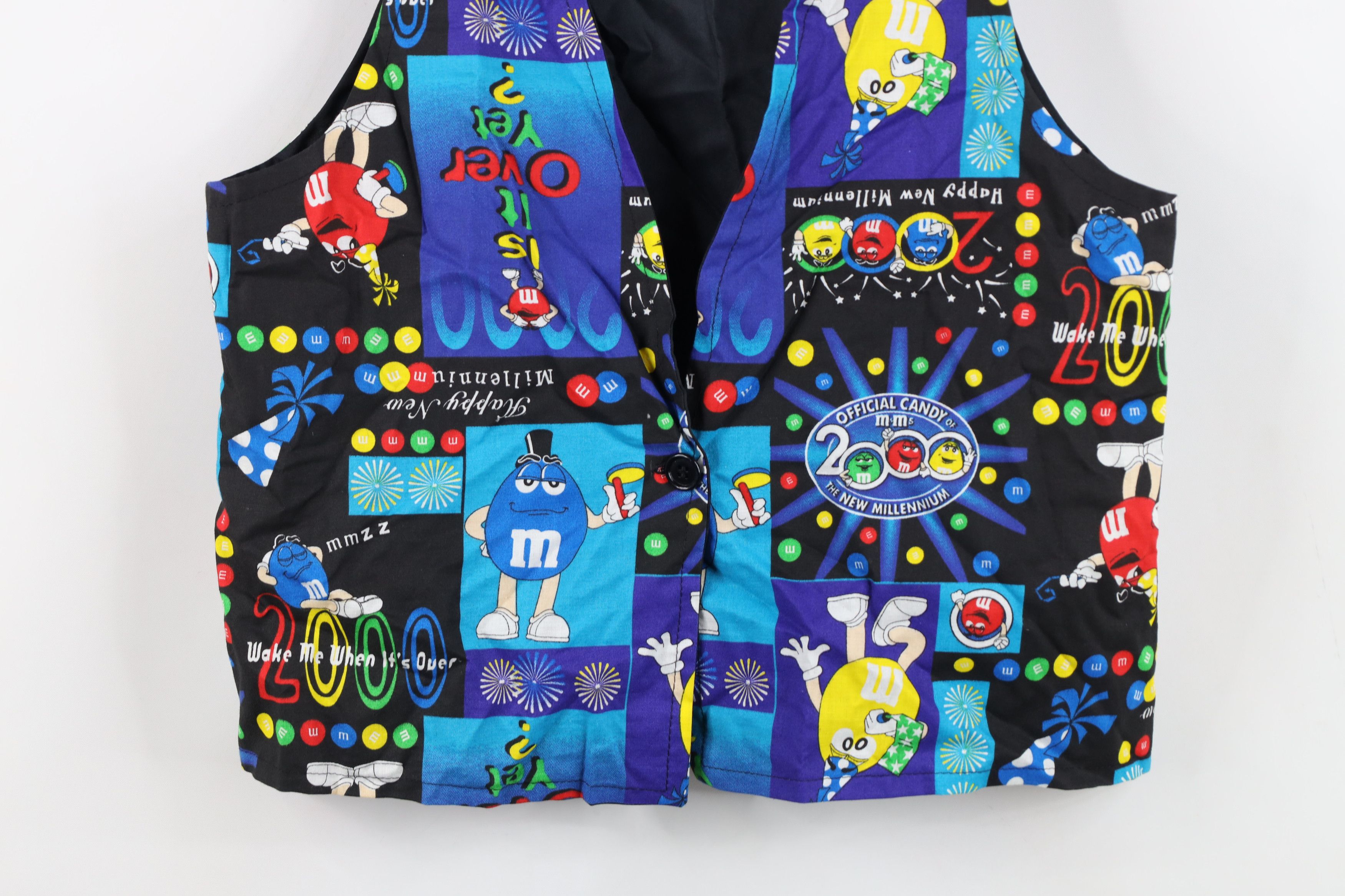 Vintage Vintage Y2K 2000 Millennium Mars Candy M&Ms Vest Jacket USA Size S / US 4 / IT 40 - 3 Thumbnail