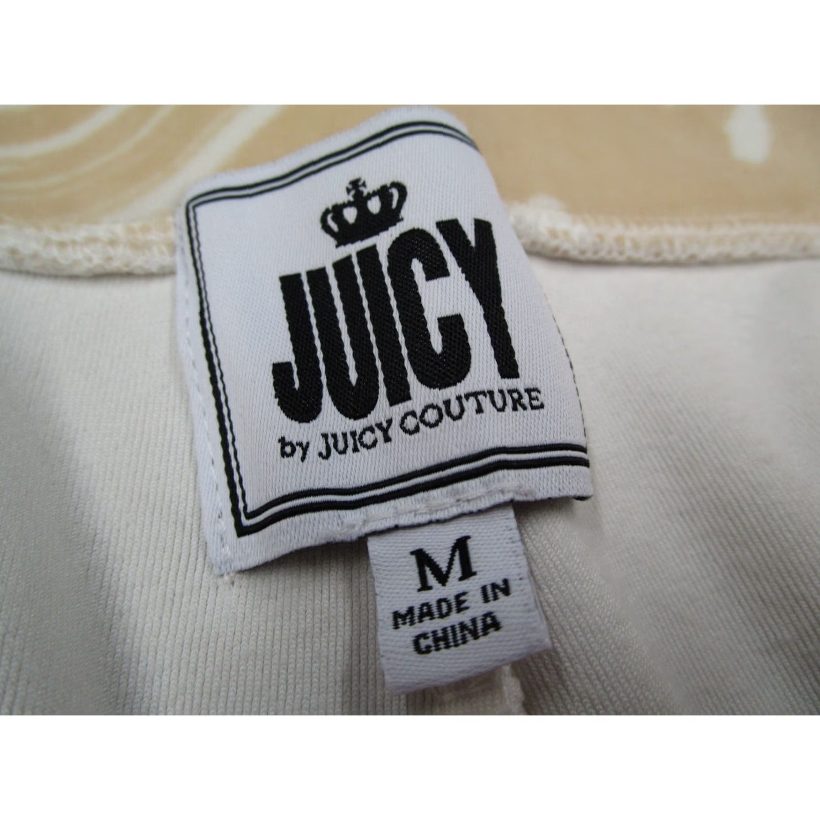 Juicy Couture Juicy Couture Pants Women Medium Beige Velour Swirl Joggers 29x30 Size 32" / US 10 / IT 46 - 2 Thumbnail