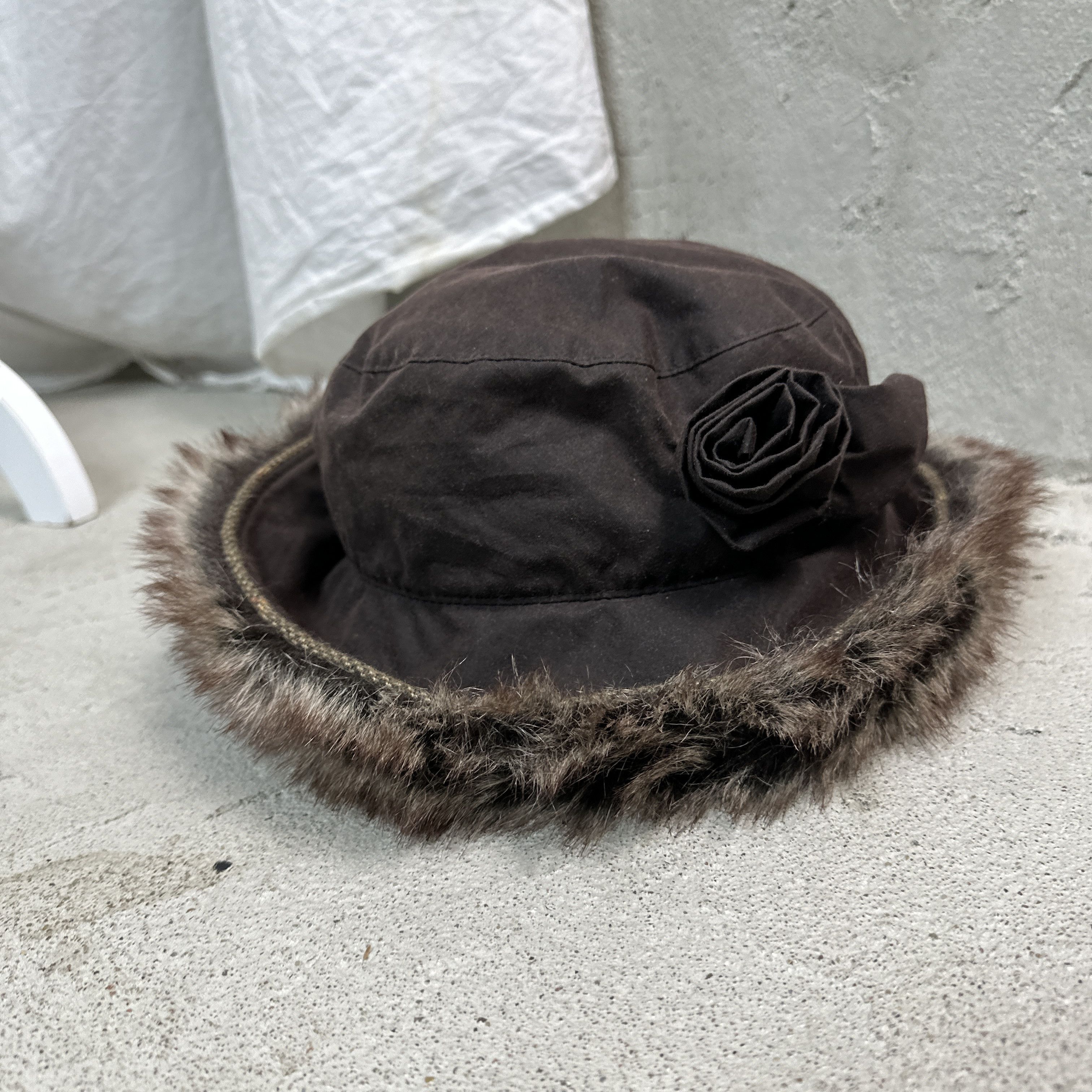 Barbour Vintage Waxed Barbour Hat Size ONE SIZE - 5 Thumbnail