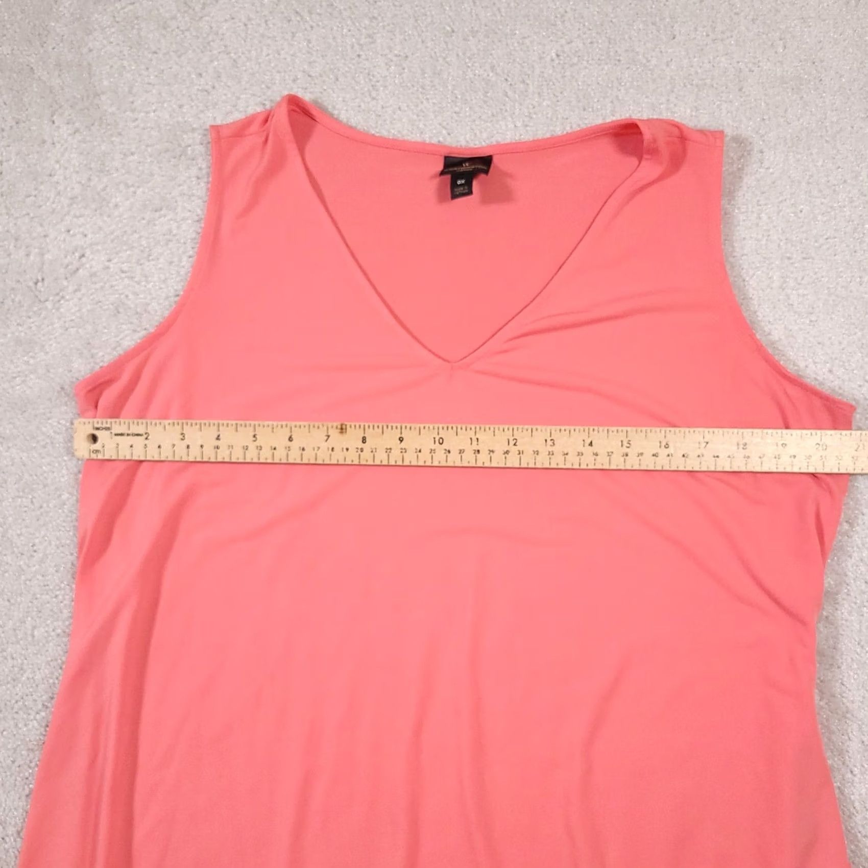 Worthington Worthington Shirt Tank Womens 0X Pink Sheer Lightweight Casual V-Neck Sleeveless Tank 0X Womens Pink Sheer Lightweight Casual Tank V-Neck Size XL / US 12-14 / IT 48-50 - 5 Thumbnail