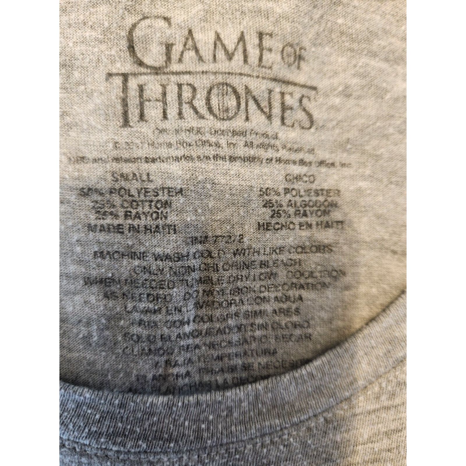 MOTHER VINTAGE Game Of Thrones Mother Of Dragons Gray T Shirt Size Juniors Small Size S / US 4 / IT 40 - 2 Thumbnail