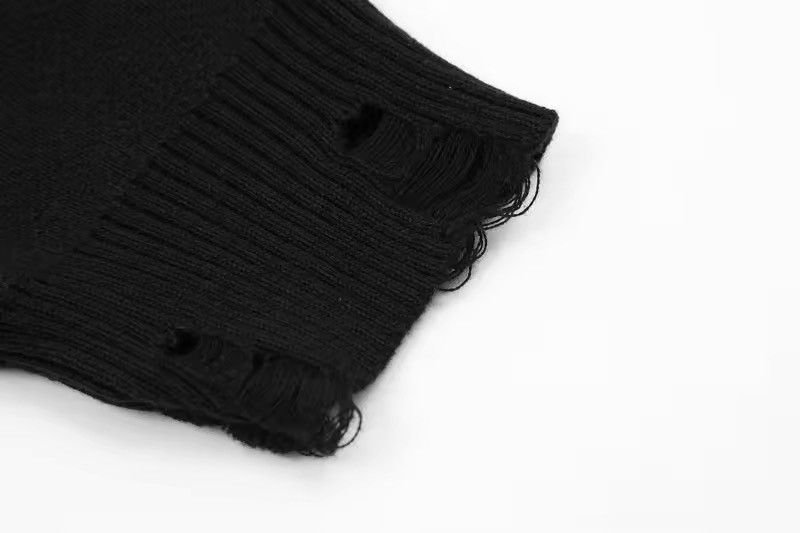Japanese Brand × Vintage Faces Print Graphic Knitted Black Sweater Pullover Size US L / EU 52-54 / 3 - 4 Thumbnail