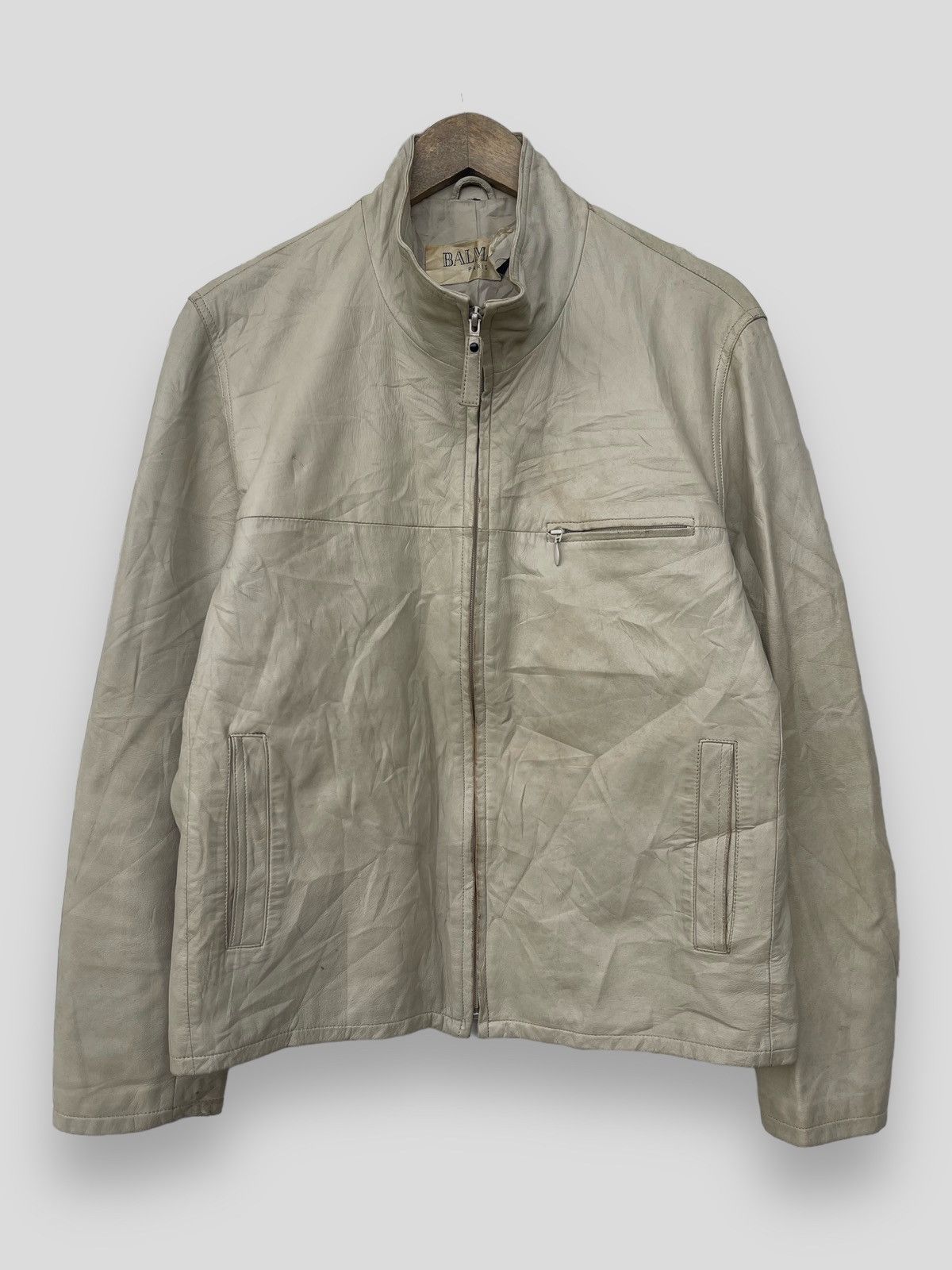 Balmain 🔥 BALMAIN PARIS SHEEPSKIN LEATHER JACKET Size US M / EU 48-50 / 2 - 2 Thumbnail