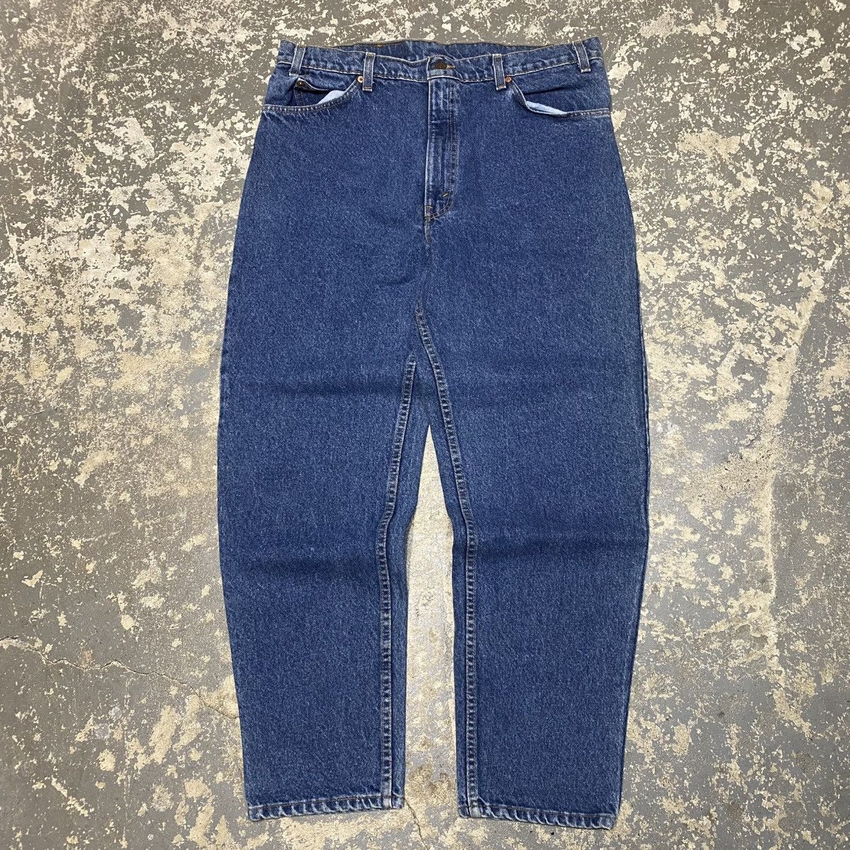 Levi's × Vintage Vintage Levi’s 550 Relaxed Fit Blue Dark Denim Jeans USA 90s Size US 36 / EU 52 - 6 Thumbnail