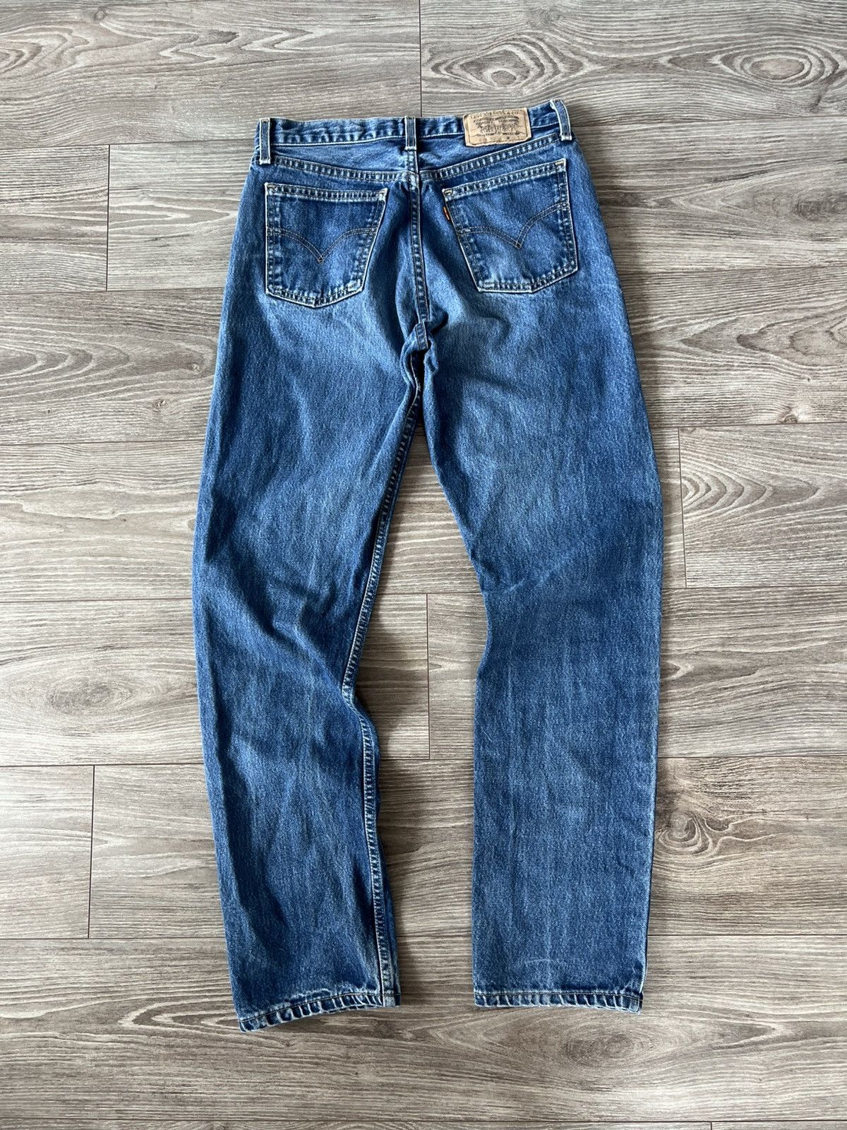 Levi's Vintage Levis Orange Tab Made in USA 90s Blue Denim Jeans Size US 32 / EU 48 - 3 Thumbnail