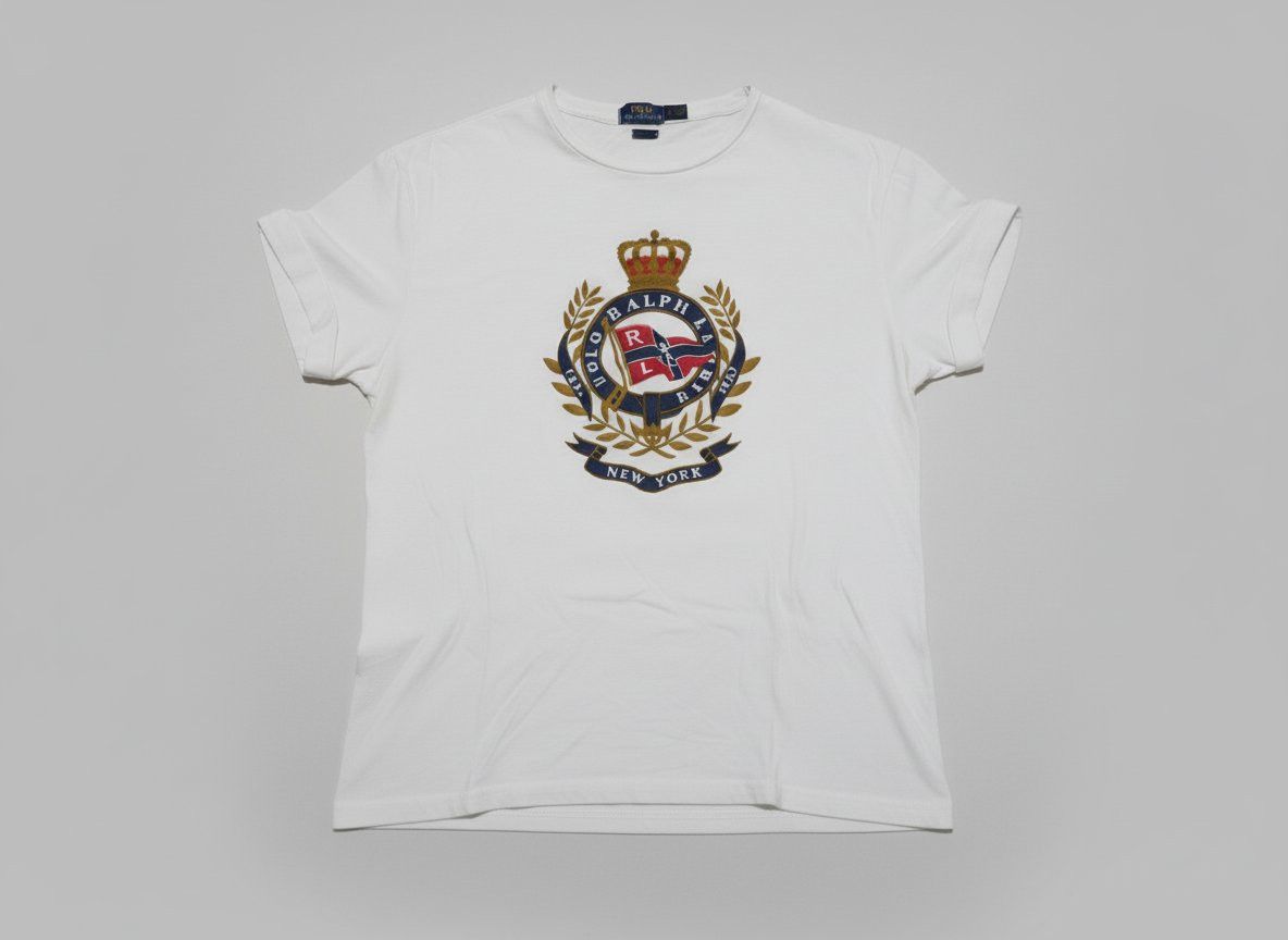 Polo Ralph Lauren POLO Ralph Lauren VINTAGE Crest Logo Tee White Size US L / EU 52-54 / 3 - 1 Thumbnail