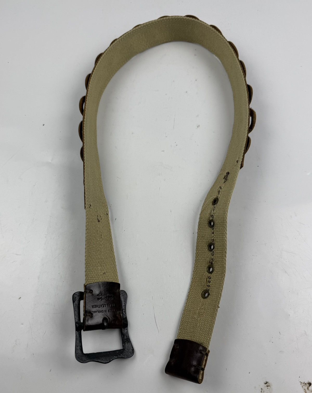 Japanese Brand rare design belt made in england tc50 Size 34 - 6 Thumbnail