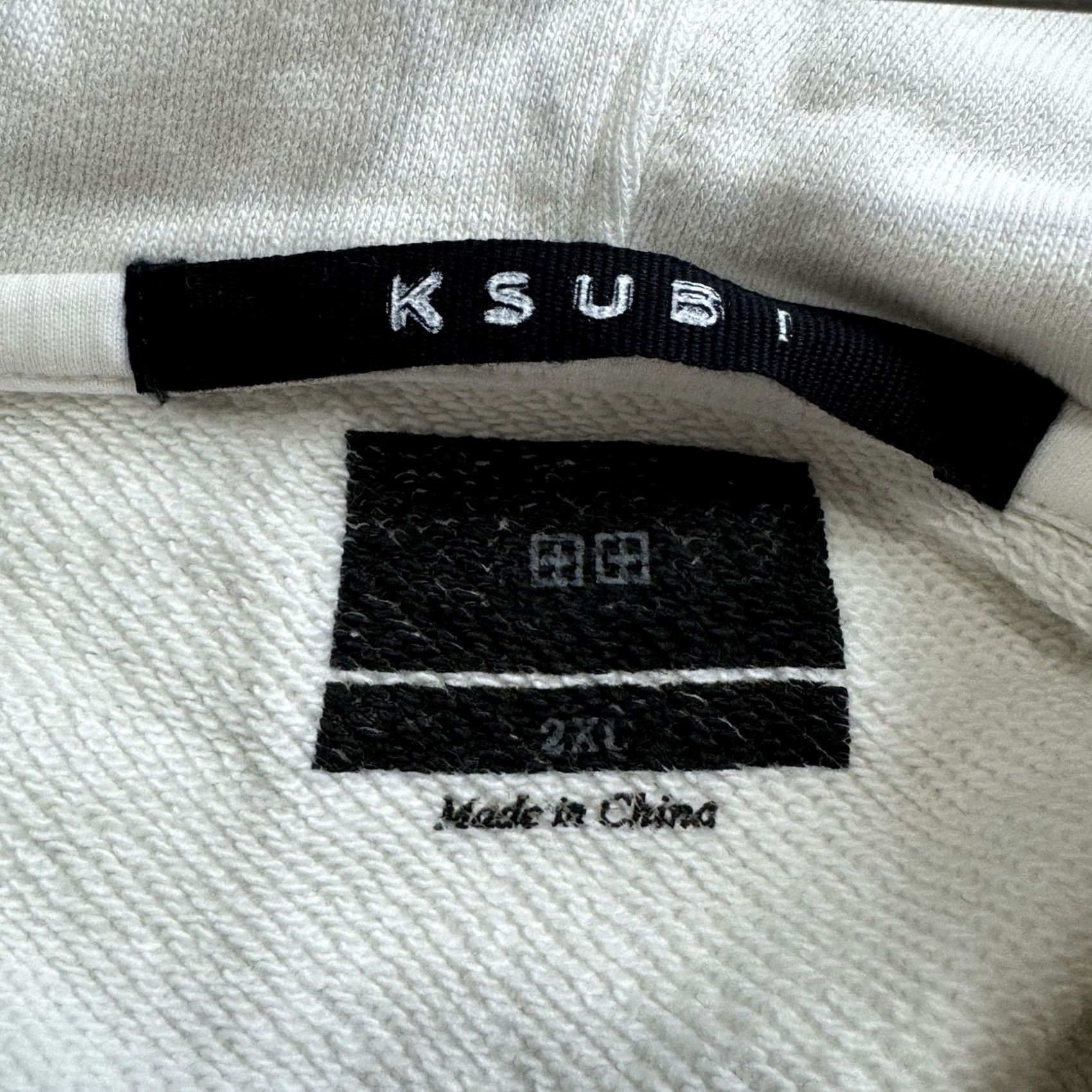 Ksubi KSUBI Hoodie Anime Cartoon Style Japanese Denim White 2XL Men Size US XXL / EU 58 / 5 - 7 Thumbnail