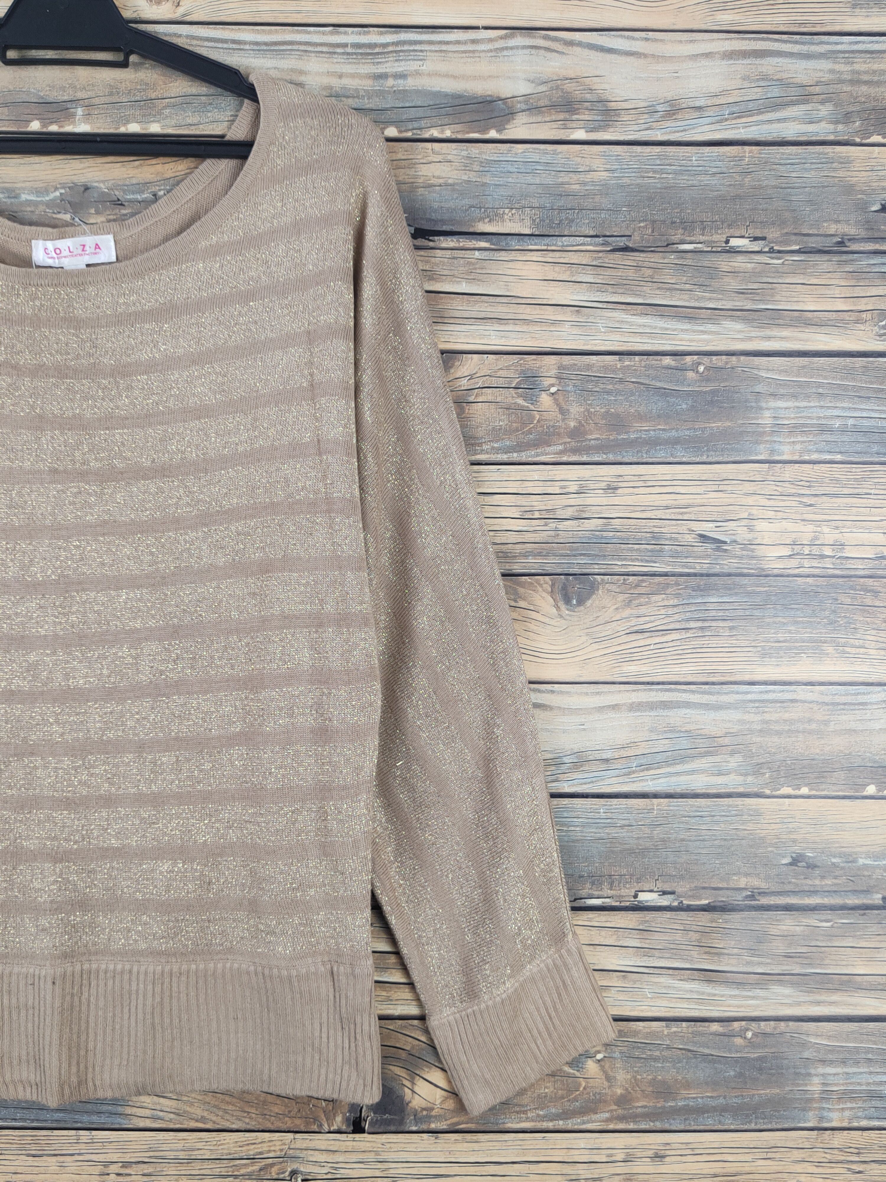 Homespun Knitwear Colza Brown Knitwear Blouses #W1107 Size M / US 6-8 / IT 42-44 - 5 Thumbnail