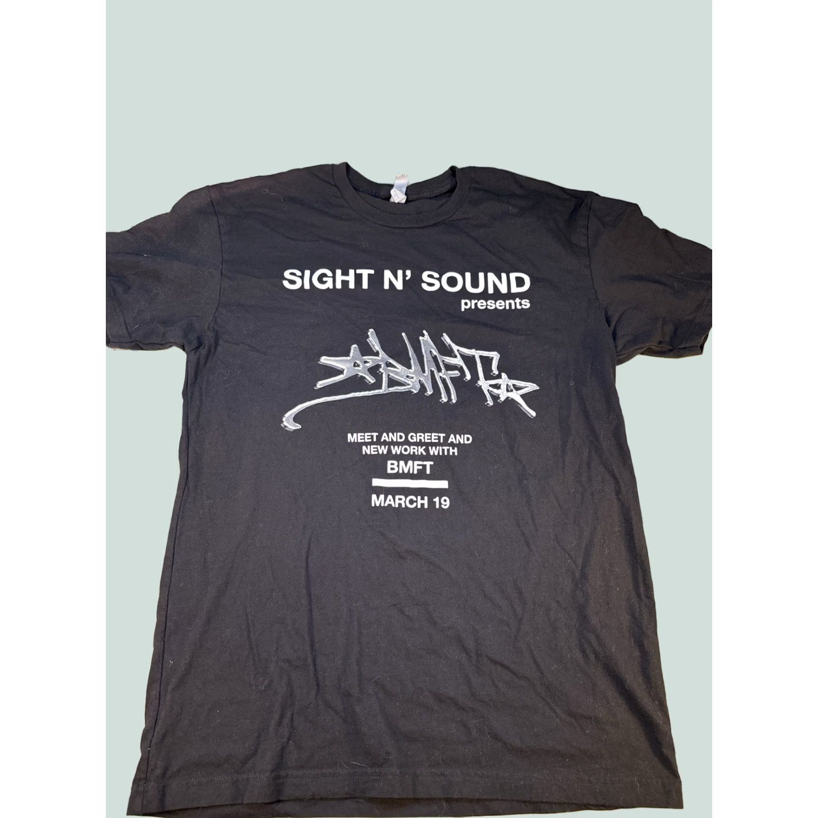 Vintage Sight N’ Sound BMFT Band T Shirt Mens Large Black Concert Promo Tee Size US L / EU 52-54 / 3 - 1 Thumbnail
