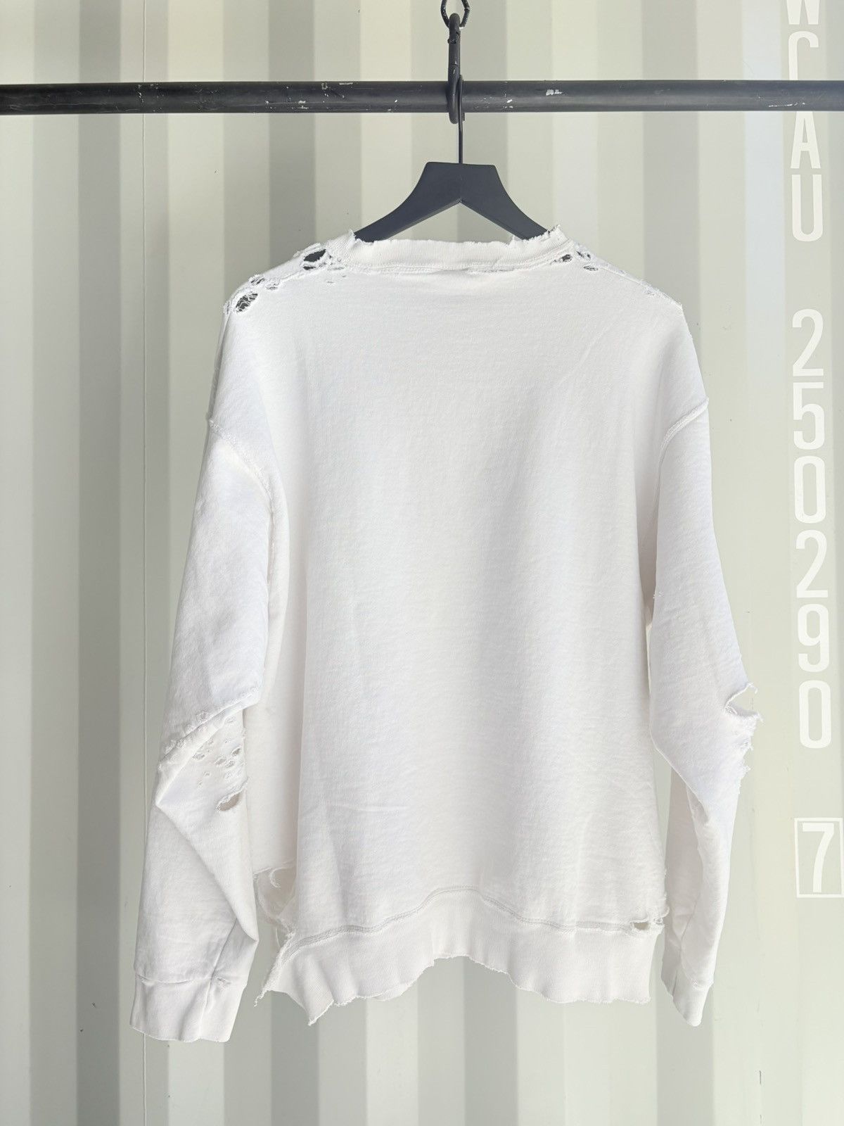 Vintage Thrashed Sun Faded Distressed Sweater Grunge Size US XL / EU 56 / 4 - 6 Thumbnail