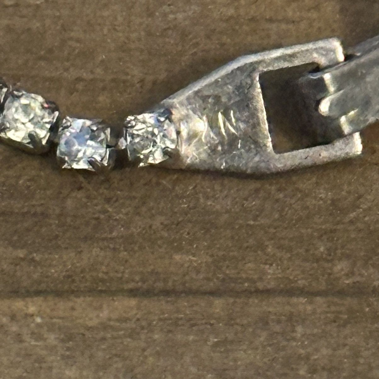 Vintage Vintage rhinestone chevron tennis necklace Size ONE SIZE - 6 Thumbnail