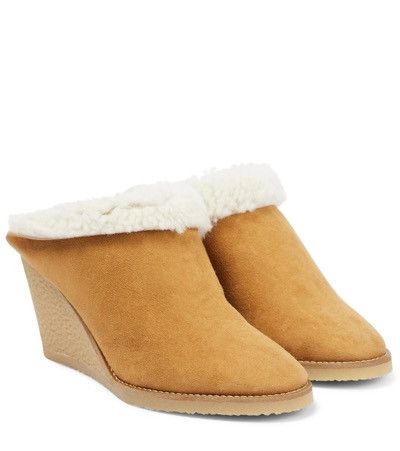 Isabel Marant Isabel Marant ‘Takita’ Shearling Wedge Mules Size US 9 / IT 39 - 2 Thumbnail