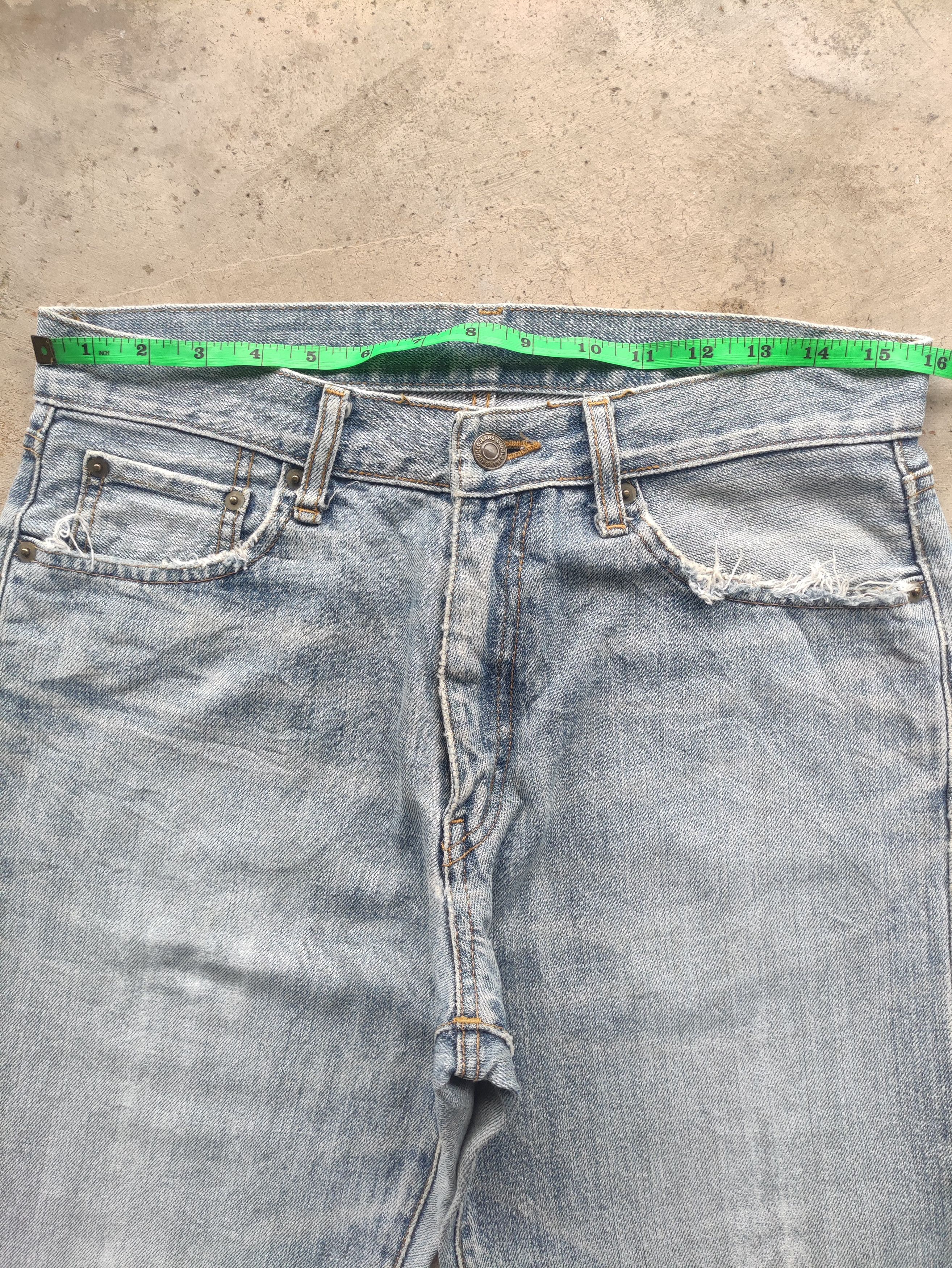 Japanese Brand Vintage Japanese Denim Distressed Faded Jean Size US 32 / EU 48 - 6 Thumbnail