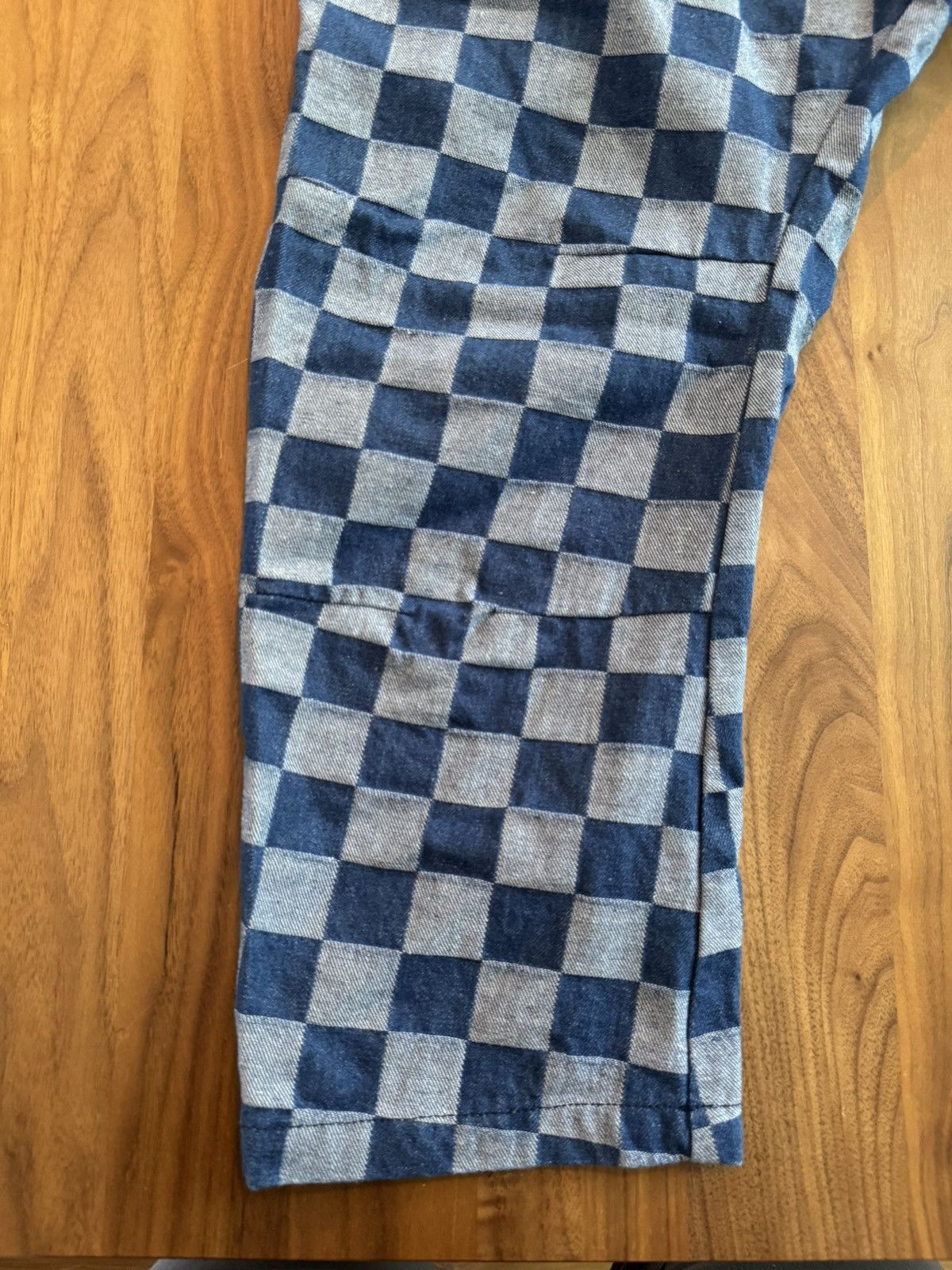 FRIED RICE Check Wrap Pants - Blue Size US 30 / EU 46 - 3 Thumbnail
