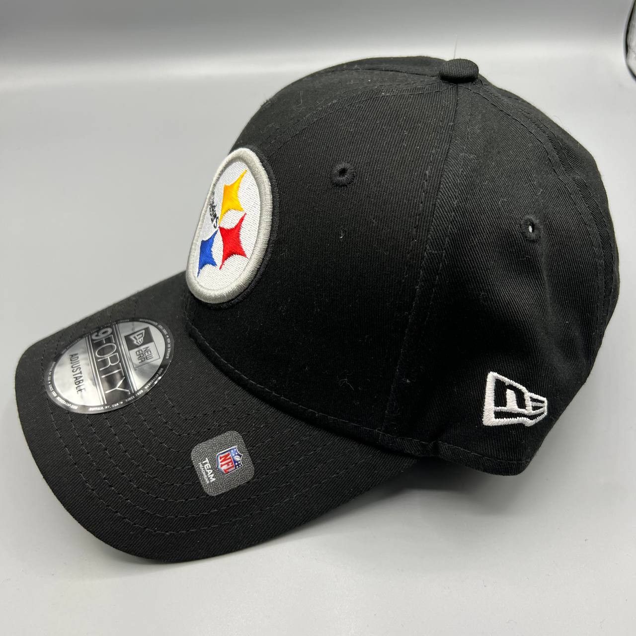 New Era Pittsburgh Steelers Hat Men Black NFL Snap Back Cap Size ONE SIZE - 2 Thumbnail