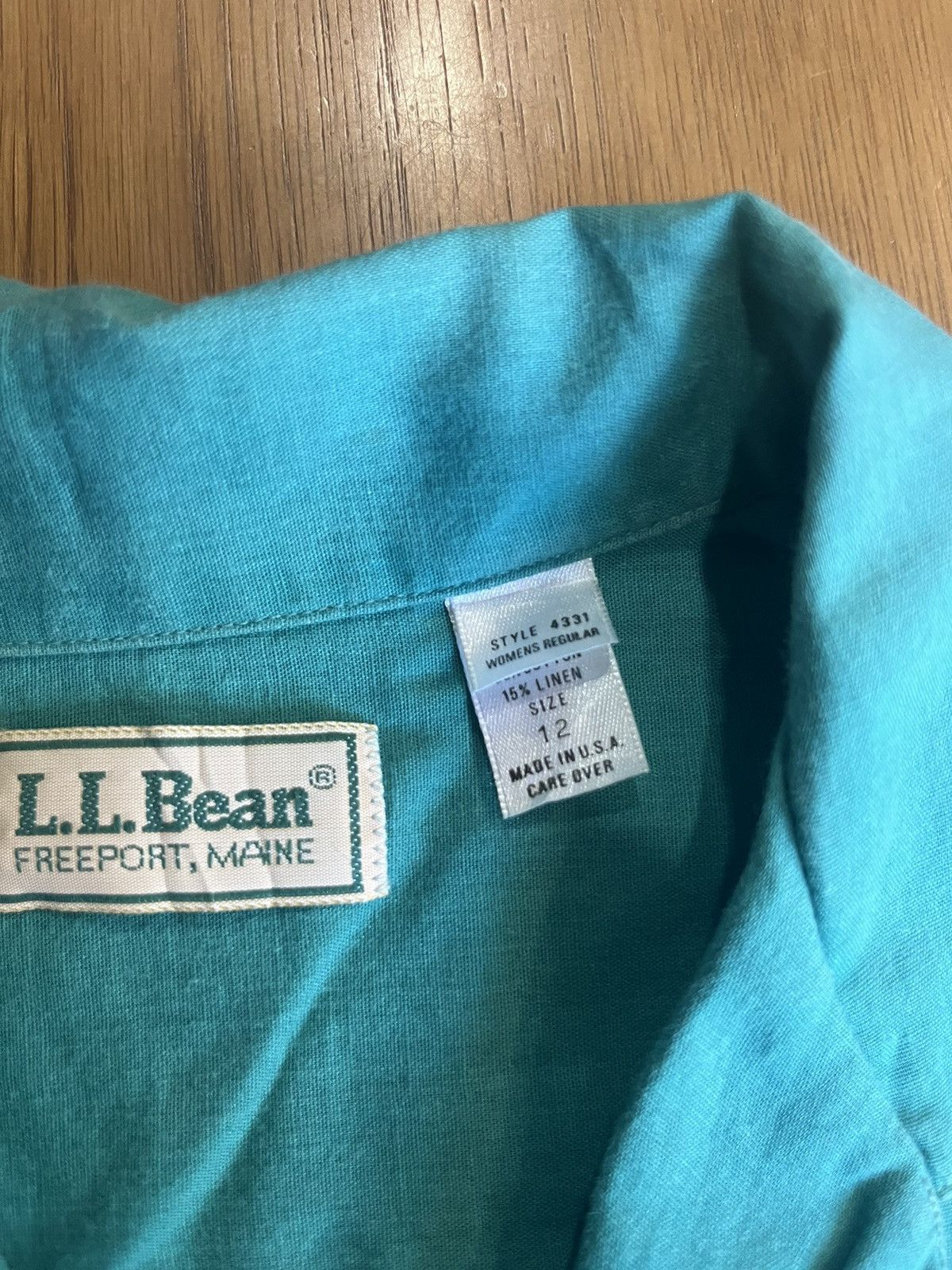 L.L. Bean Vintage L.L.Bean 2 Pocket Linen 15% Shirt Size XL / US 12-14 / IT 48-50 - 5 Thumbnail