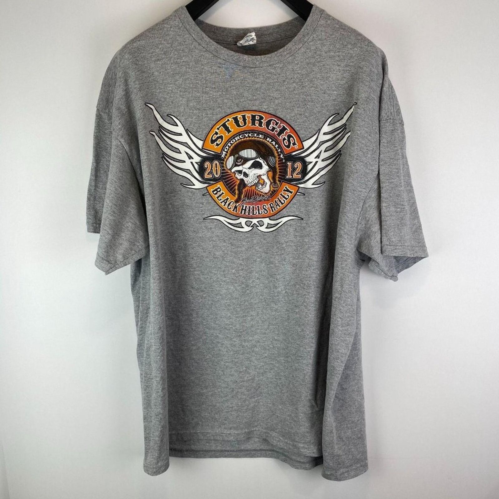 Delta Sturgis Bike Rally 2012 Motorcycle Grey Shirt Men’s XXL Size US XXL / EU 58 / 5 - 1 Thumbnail