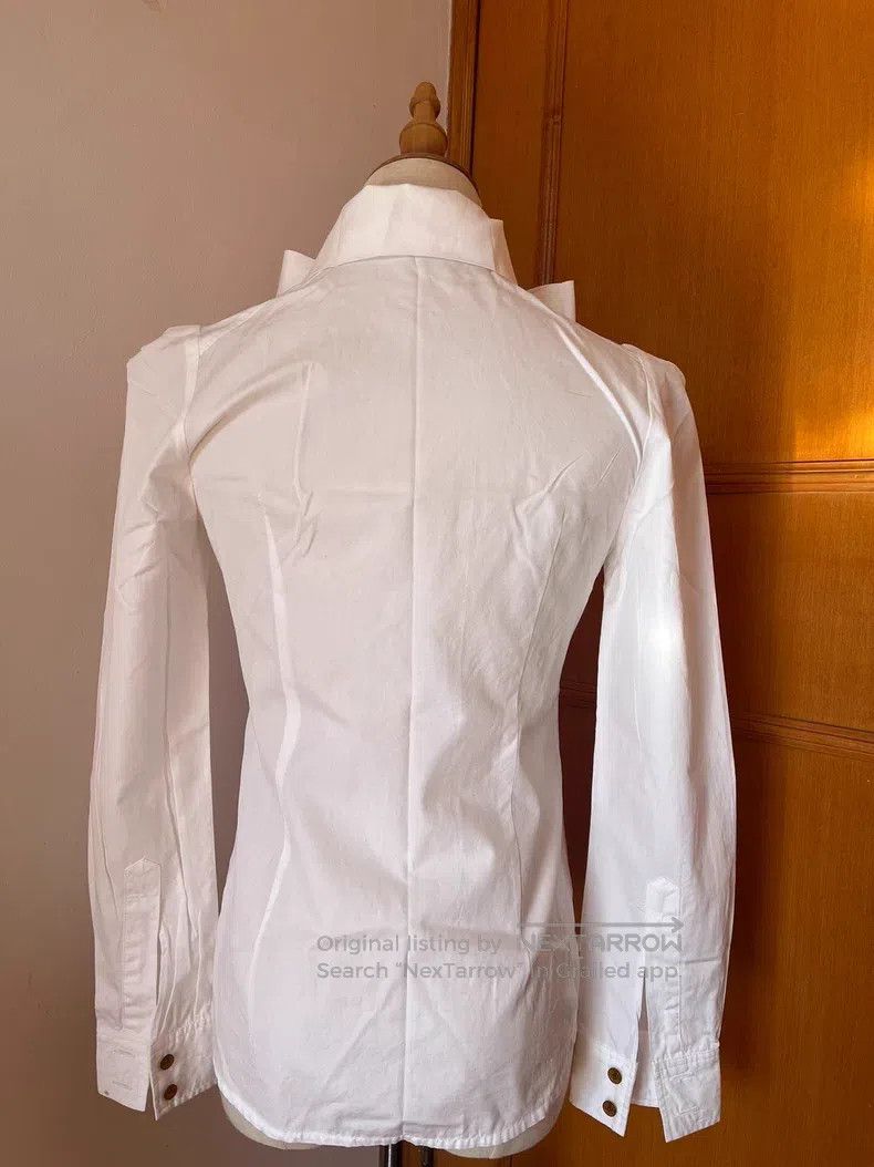 Vivienne Westwood Vivienne Westwood White Bow Blouse Size S / US 4 / IT 40 - 3 Thumbnail