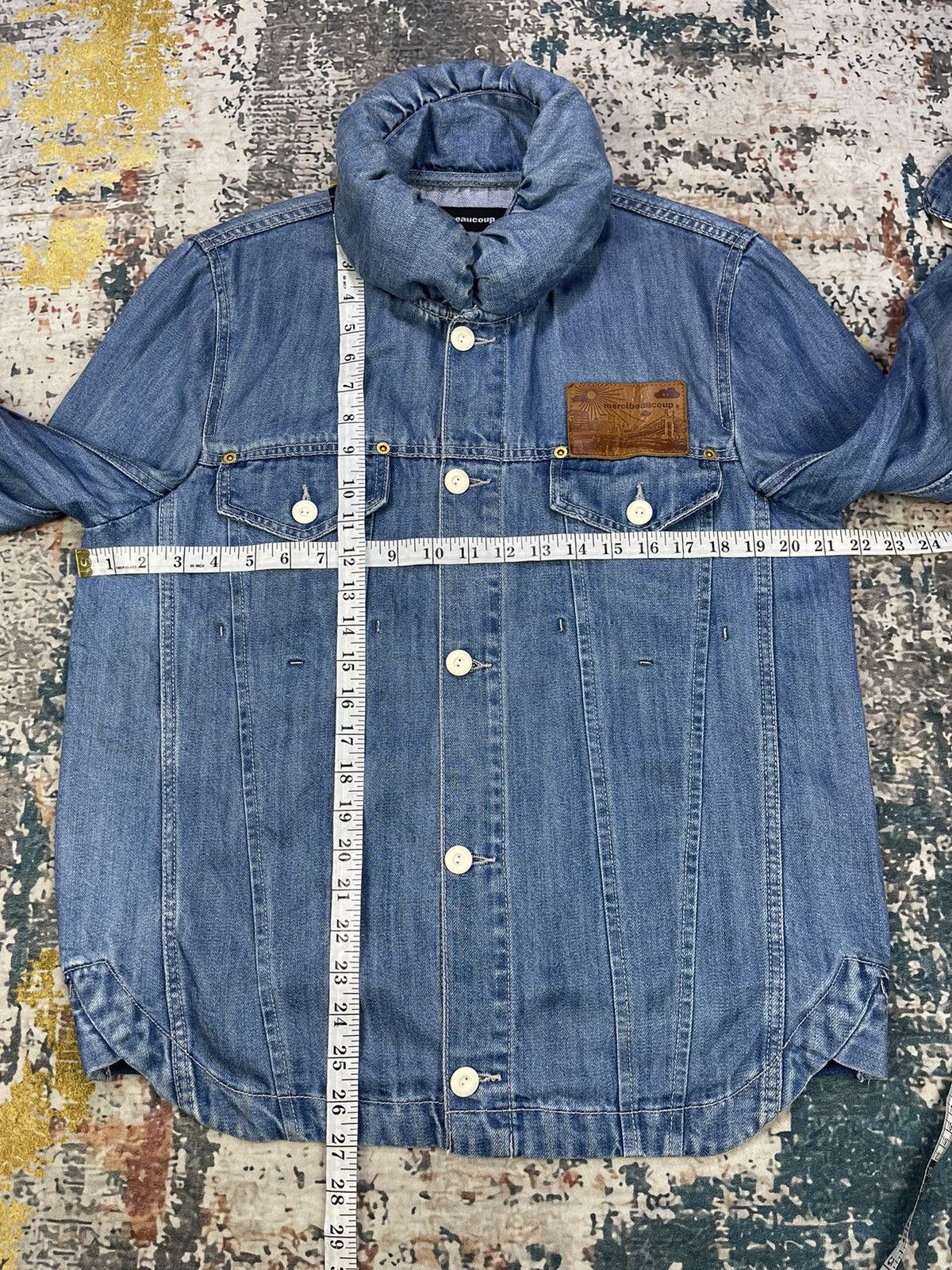 mercibeaucoup Issey Miyake Mercibeaucoup, Pillow Neck Denim Shirt Jacket Size US S / EU 44-46 / 1 - 8 Thumbnail