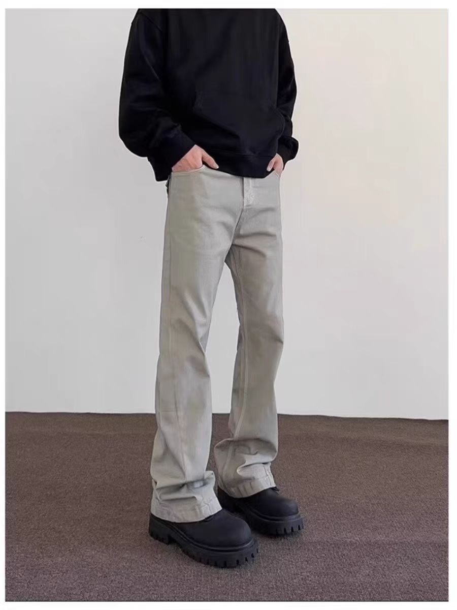 Japanese Brand × Jean High street washed vintage baggy smoky grey jeans Size US 30 / EU 46 - 5 Thumbnail