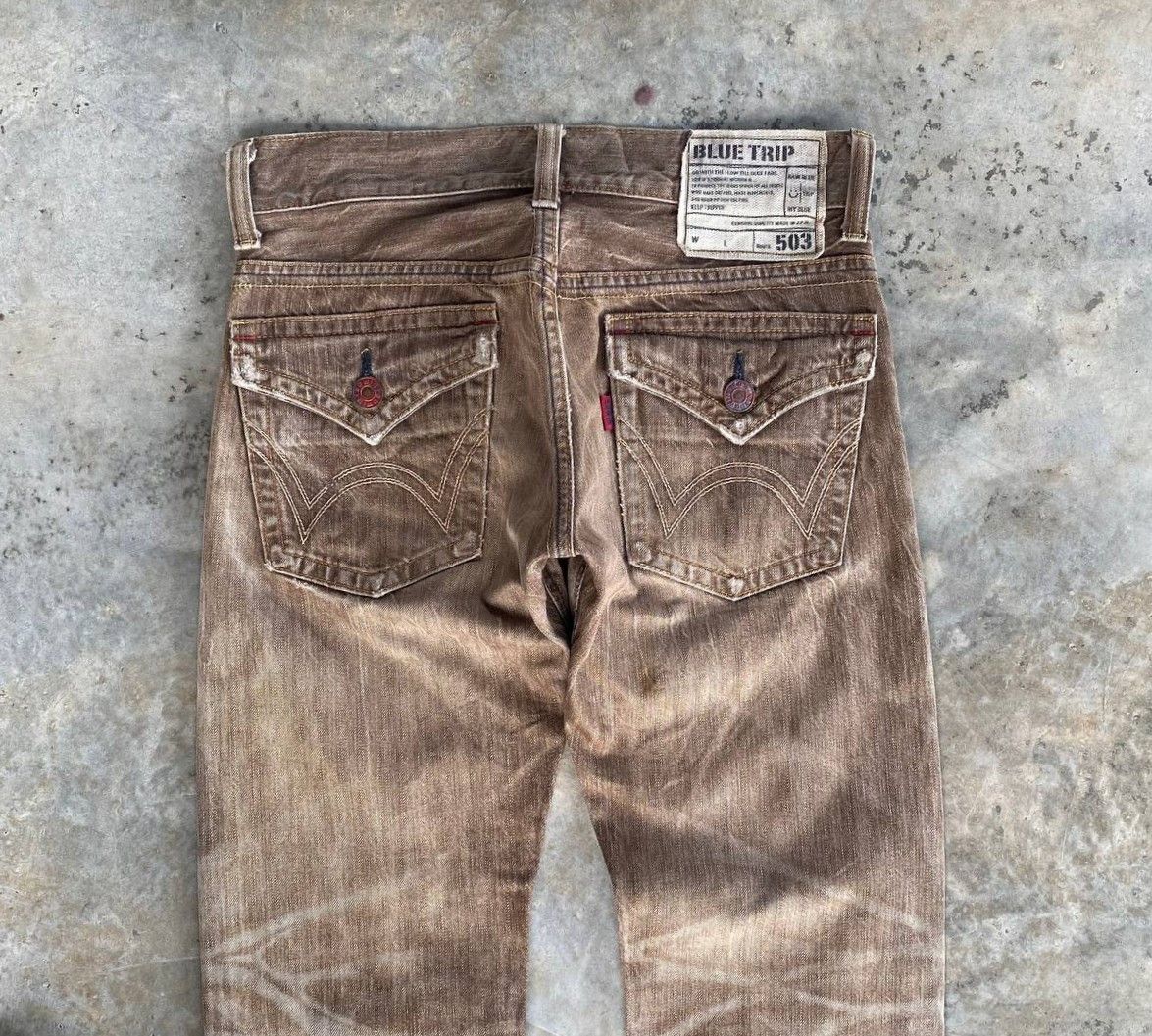 Edwin × Vintage RARE VINTAGE EDWIN FLARED BLUETRIP JAPAN CLAWMARK DISTRESSED Size US 28 / EU 44 - 8 Thumbnail