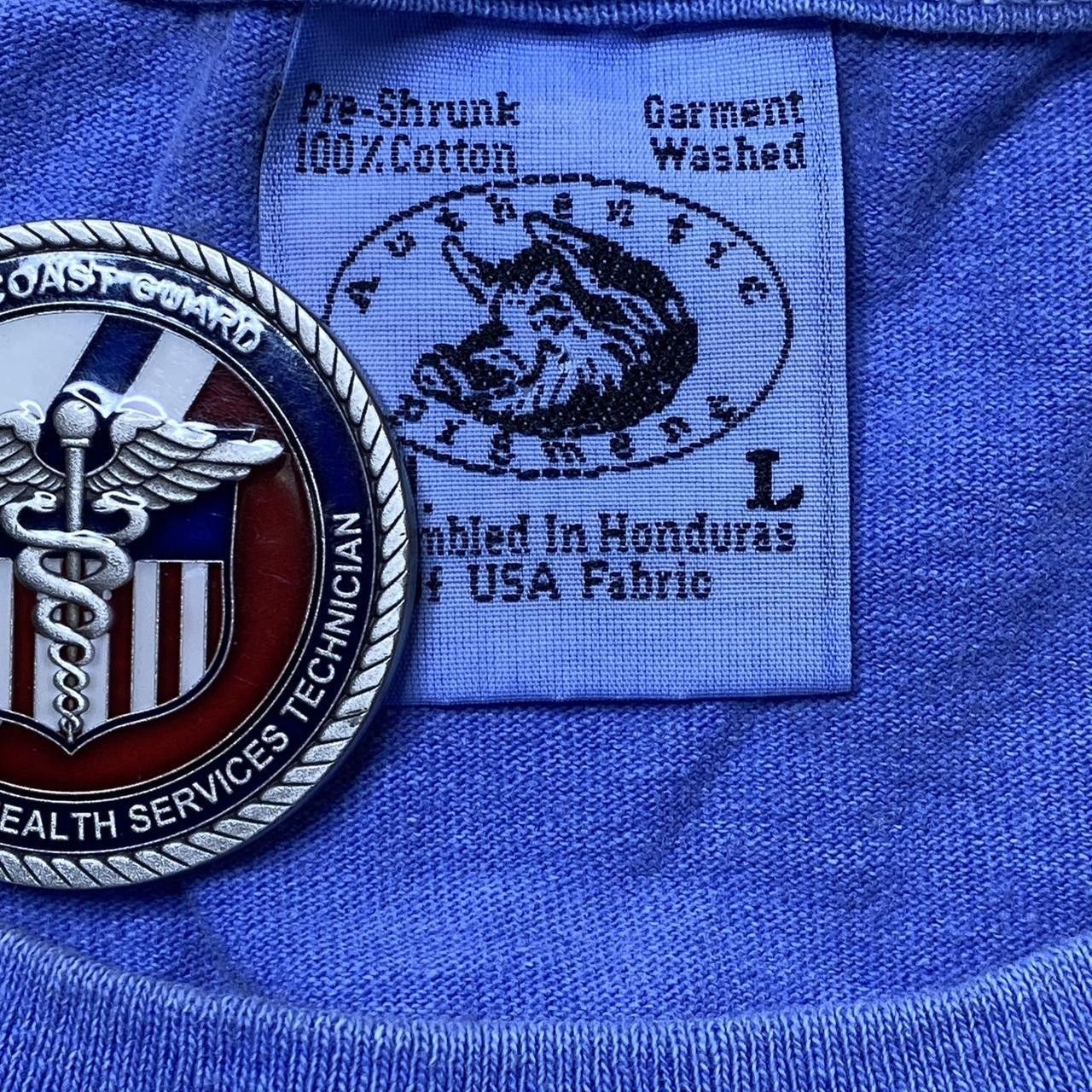 Anvil Vintage Folly Beach, SC Blue Surf Tee Size Large Size US L / EU 52-54 / 3 - 4 Thumbnail